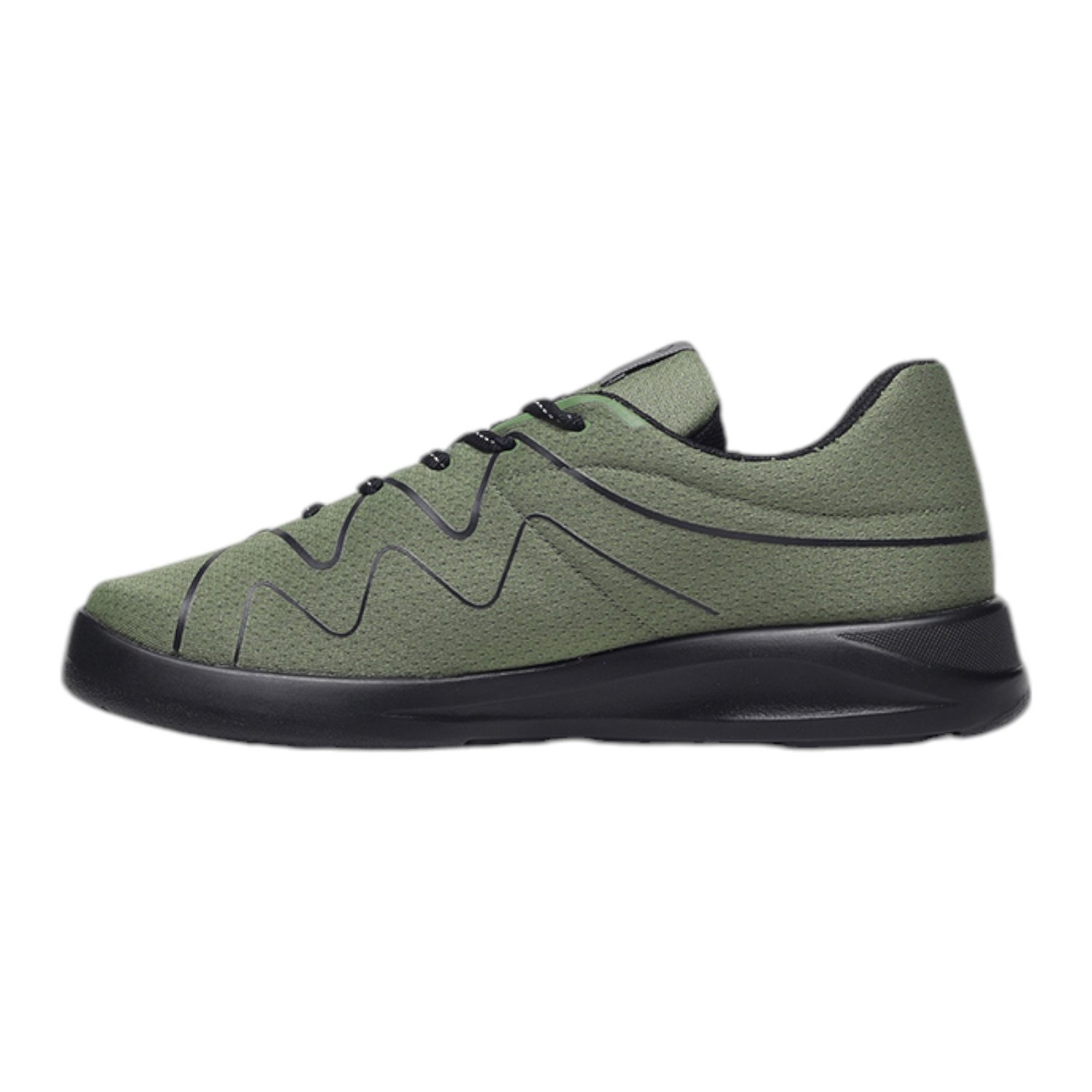 Mens Gully Olive Outdoor Sports Shoes