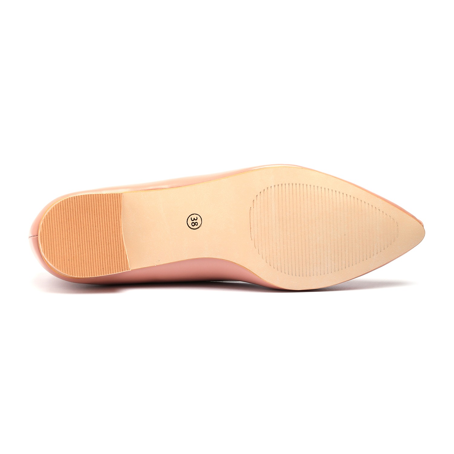 Women Blush Pink Low-Heel Ballerina Shoes