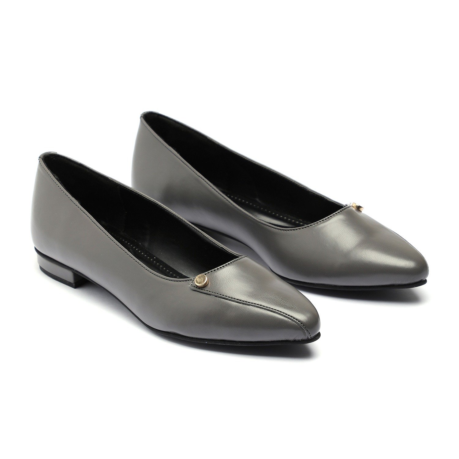 Women Grey Flat Ballarinas