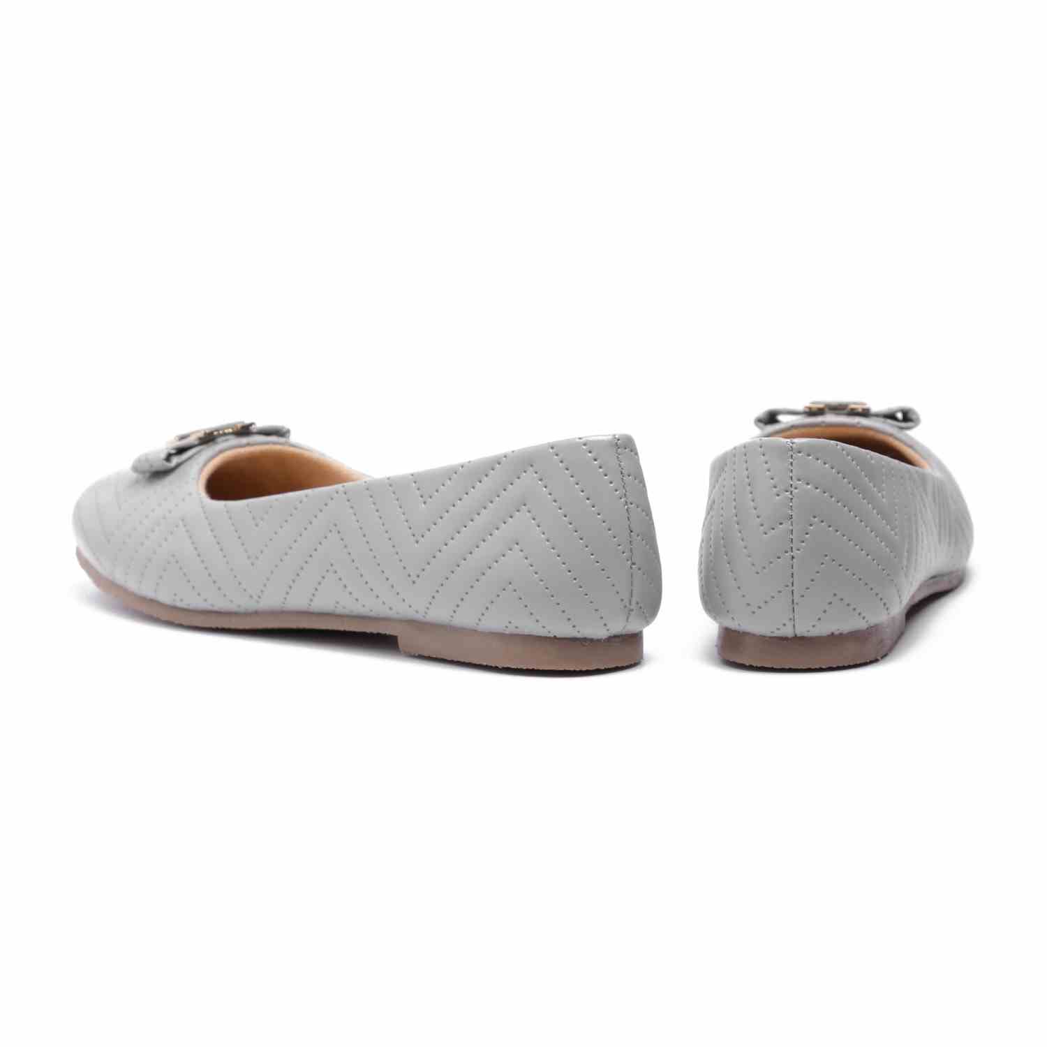 Women Grey Flat Shoes Ballarinas