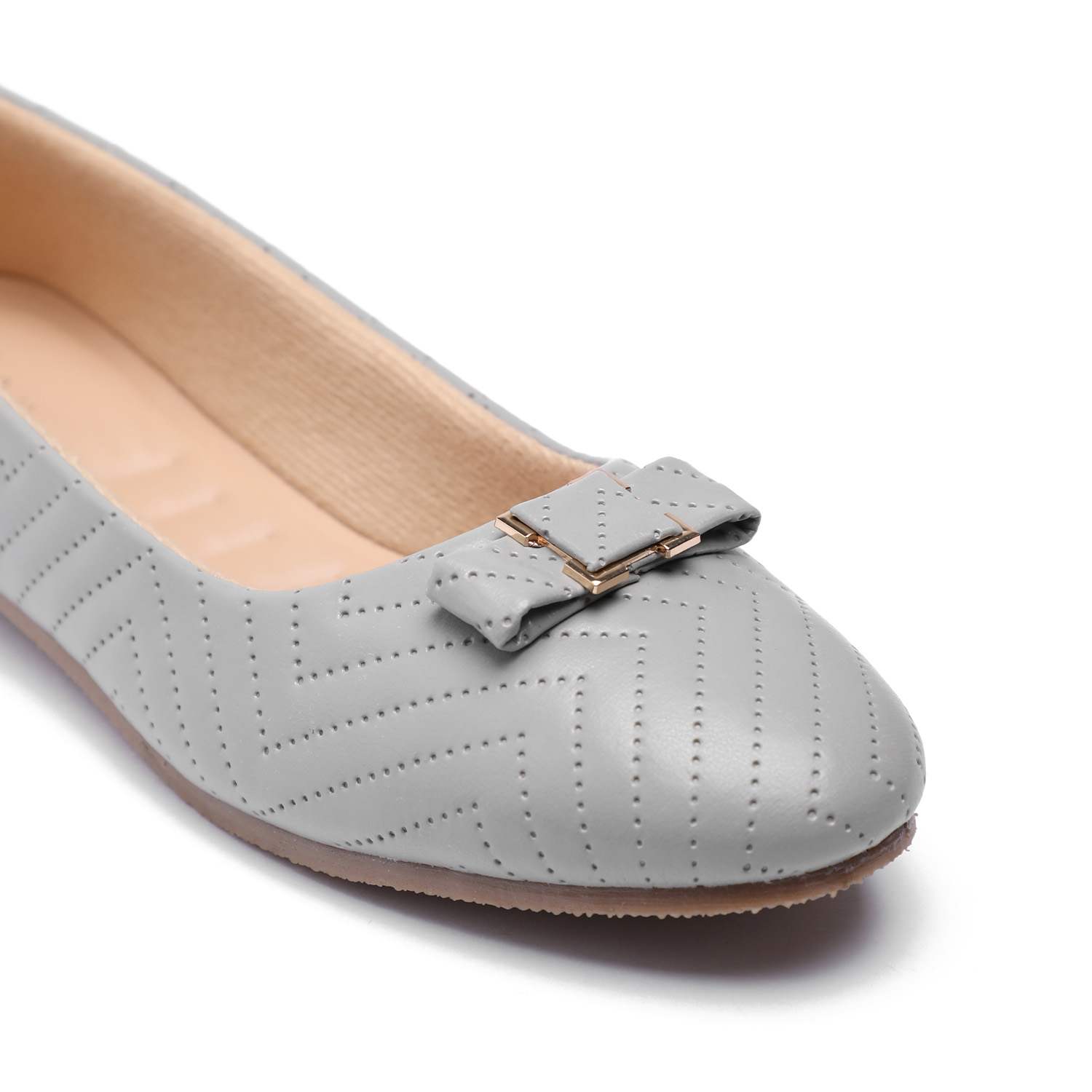 Women Grey Flat Shoes Ballarinas