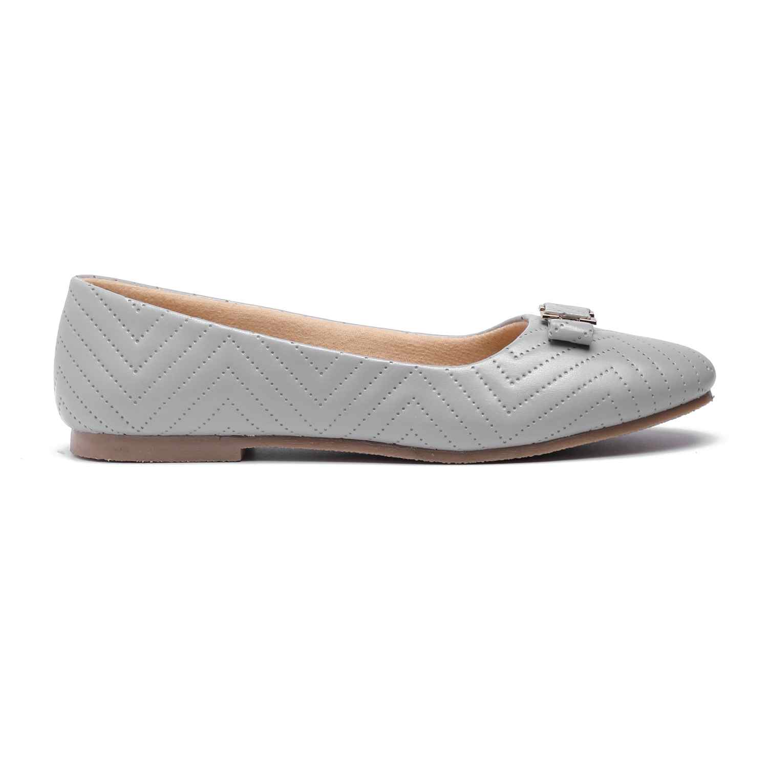Women Grey Flat Shoes Ballarinas