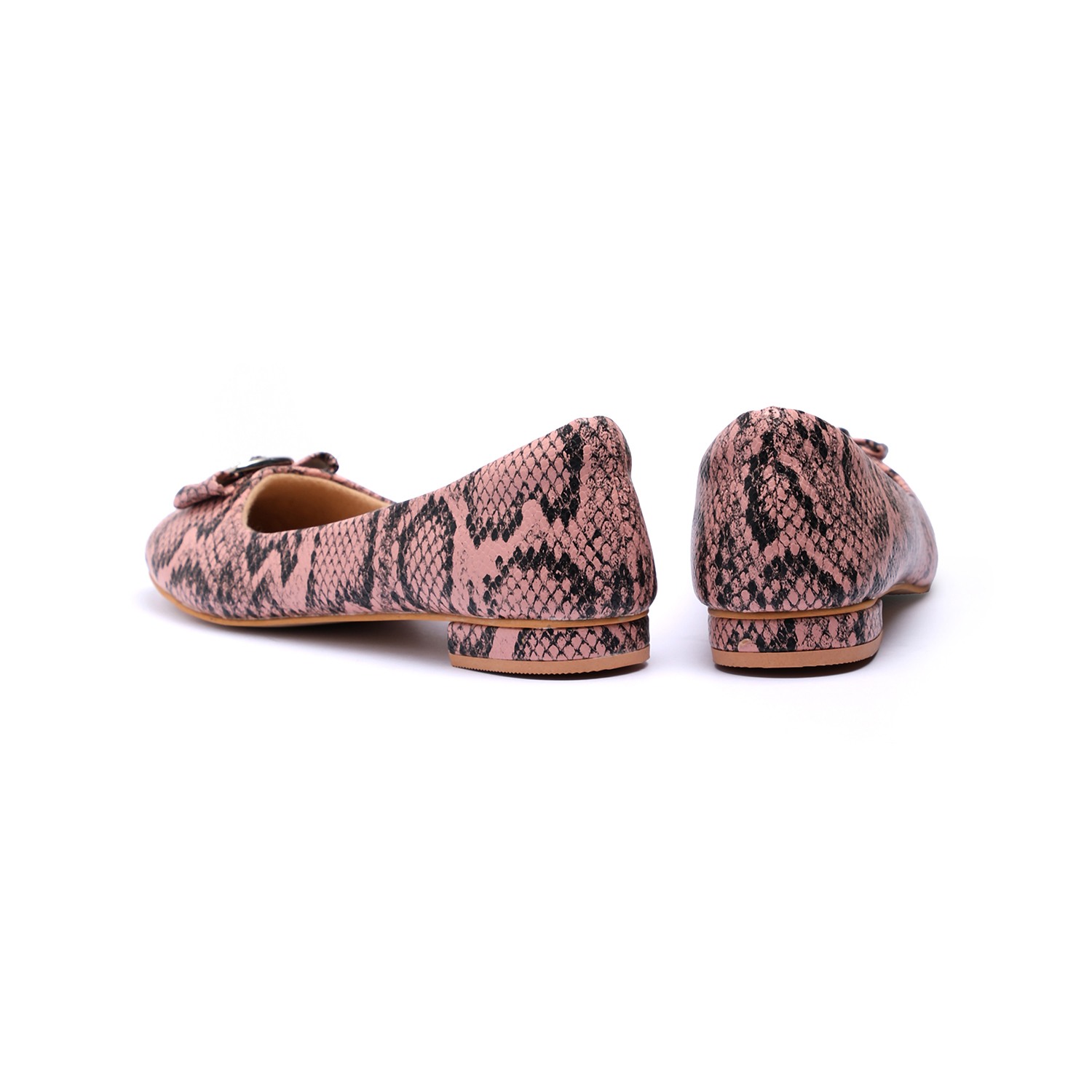 Women Peach Flat Shoes Ballarinas