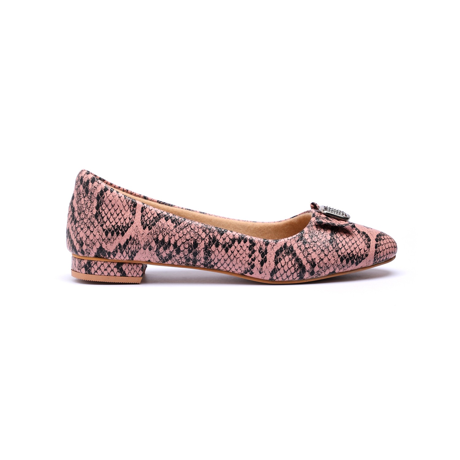 Women Peach Flat Shoes Ballarinas
