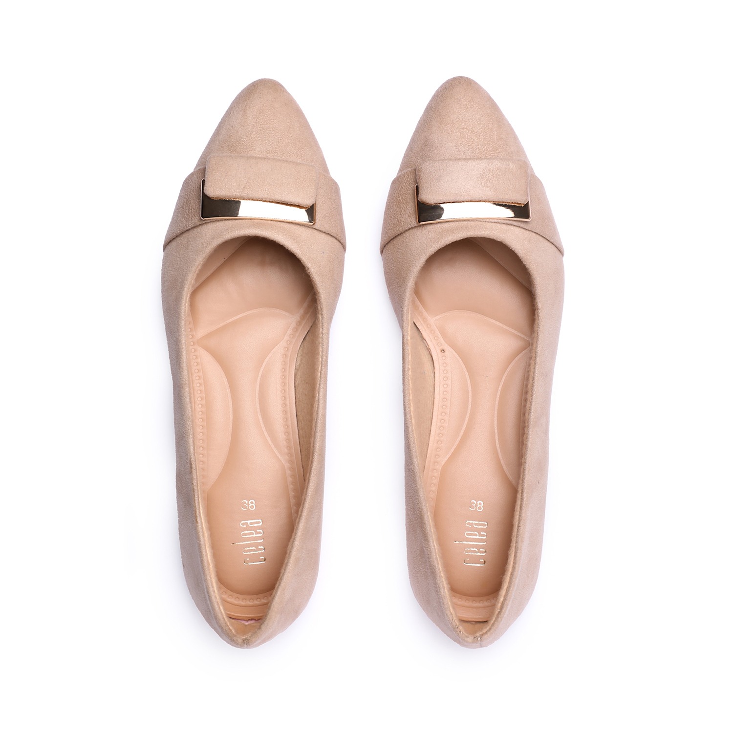 Women Brown Flat Shoes Ballarinas