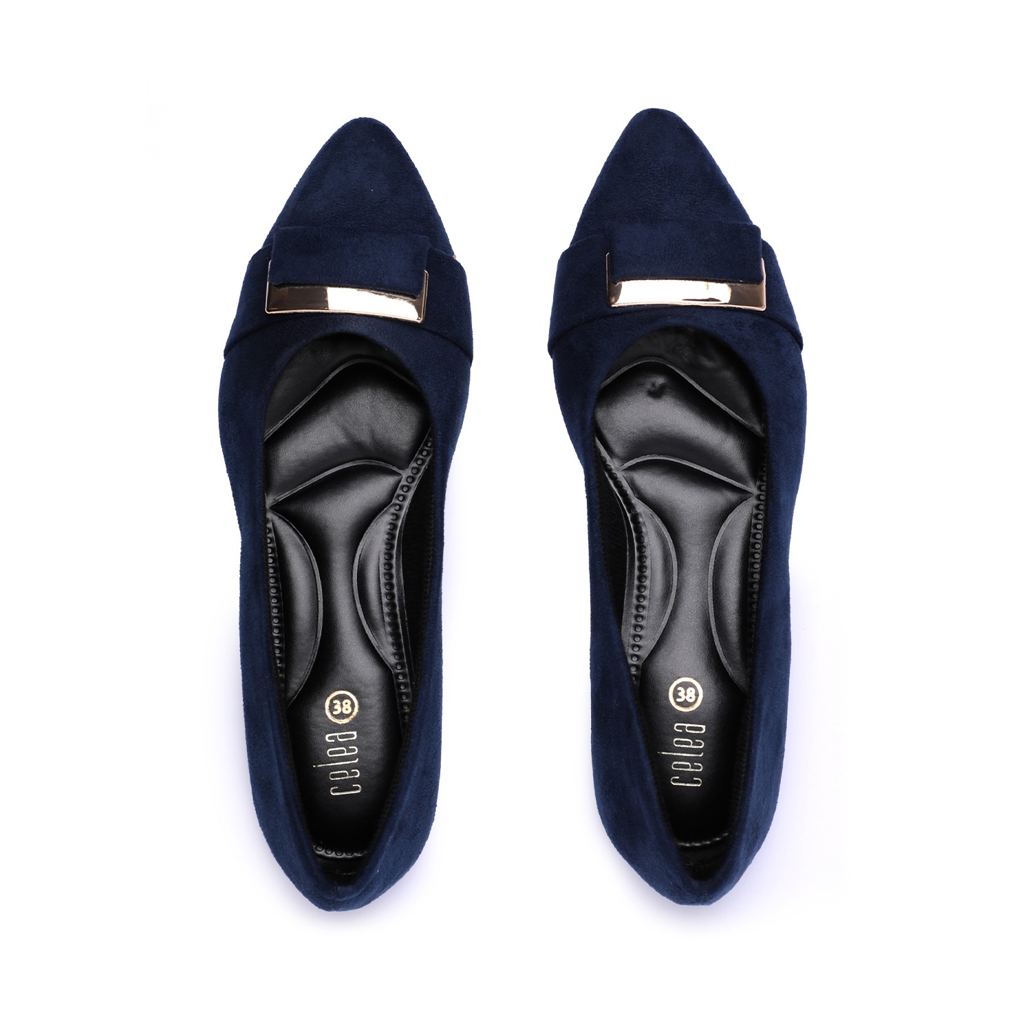 Women Blue Flat Shoes Ballarinas