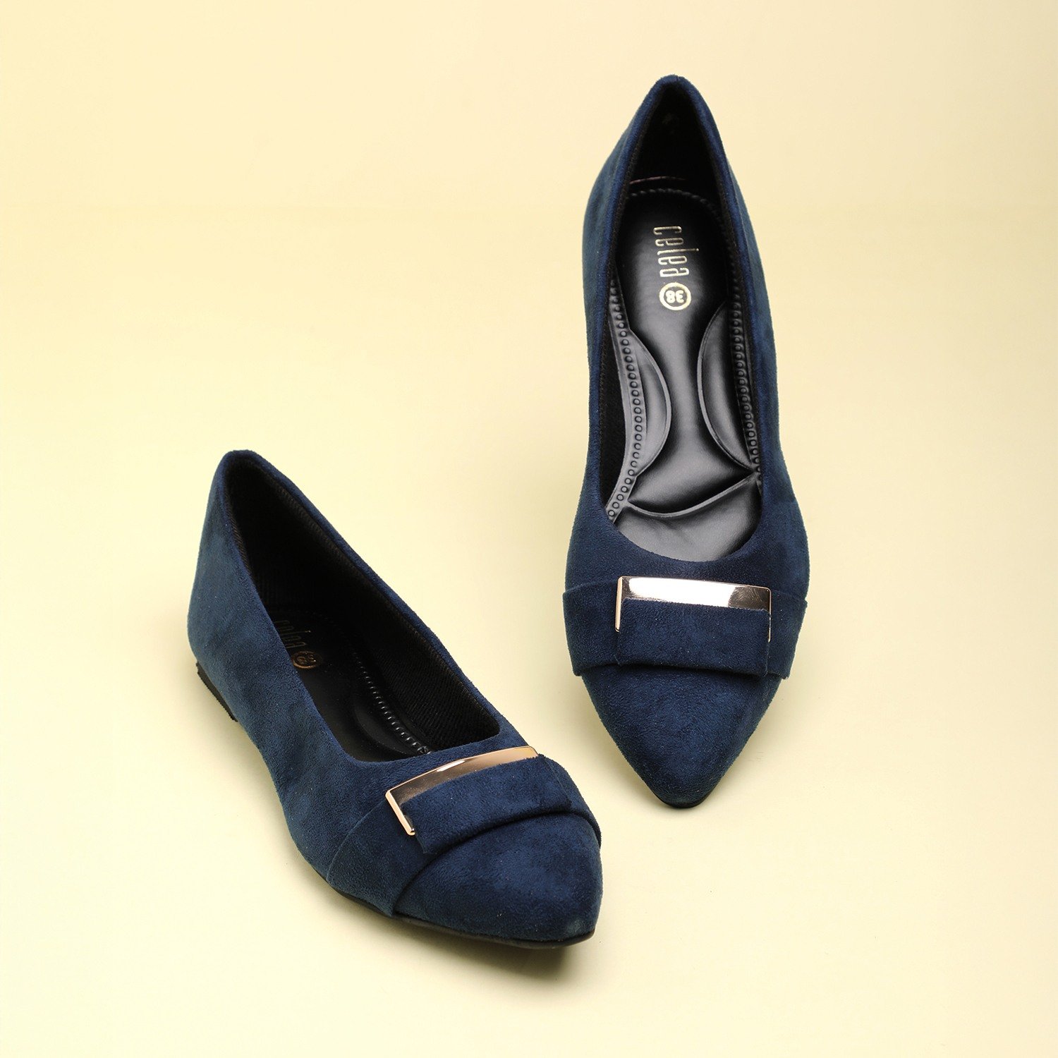 Women Blue Flat Shoes Ballarinas
