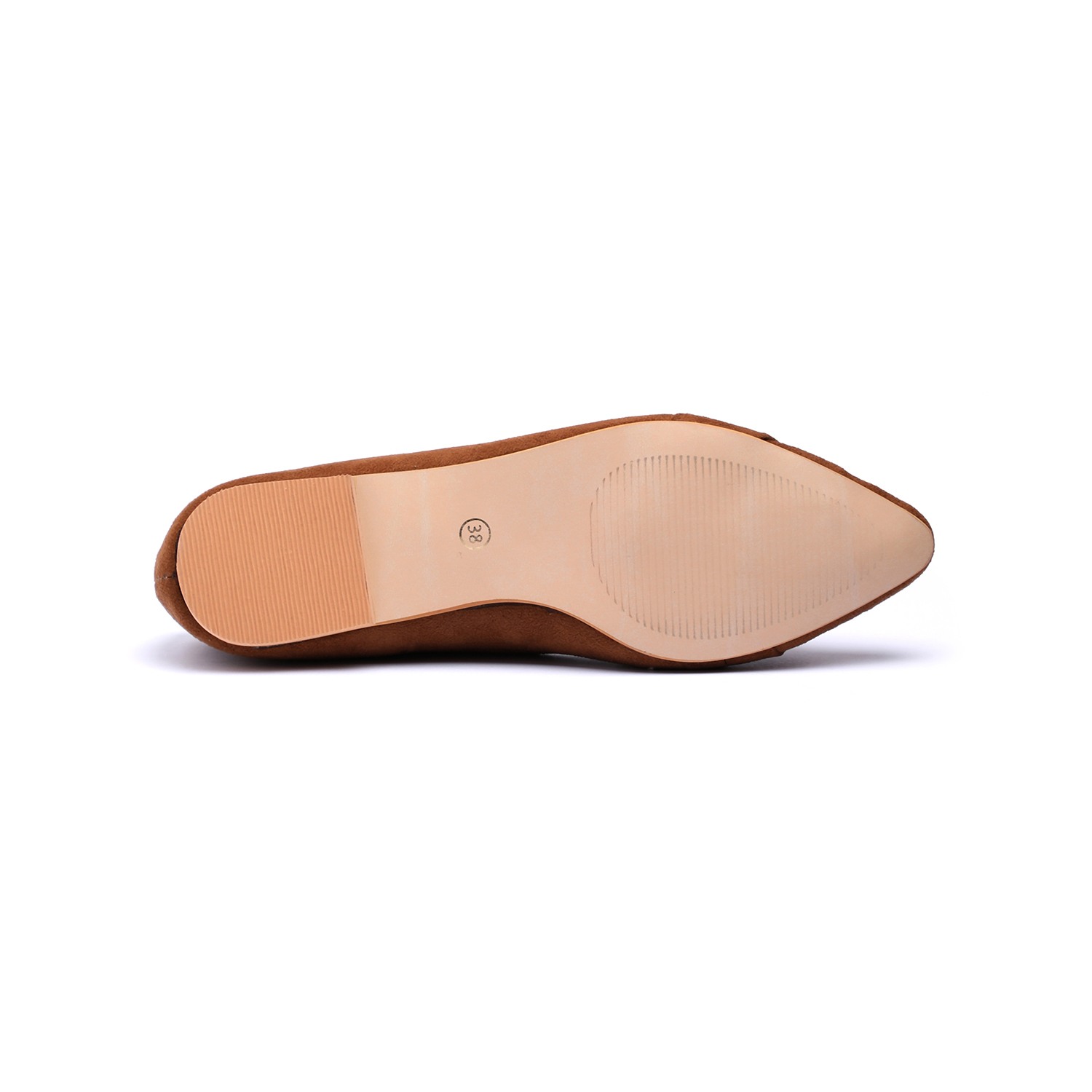 Women Tan Flat Shoes Ballarinas