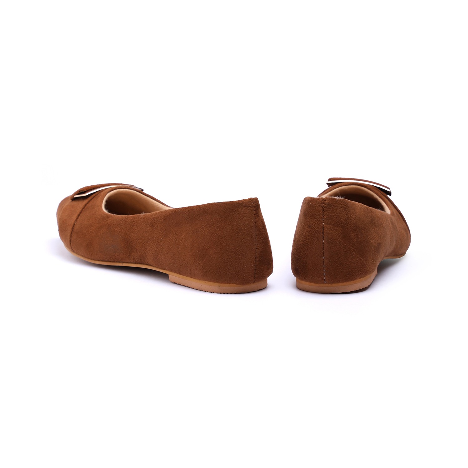 Women Tan Flat Shoes Ballarinas