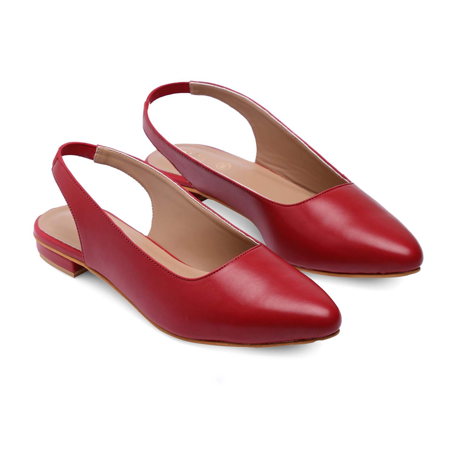 Women Maroon Flat Ballarinas