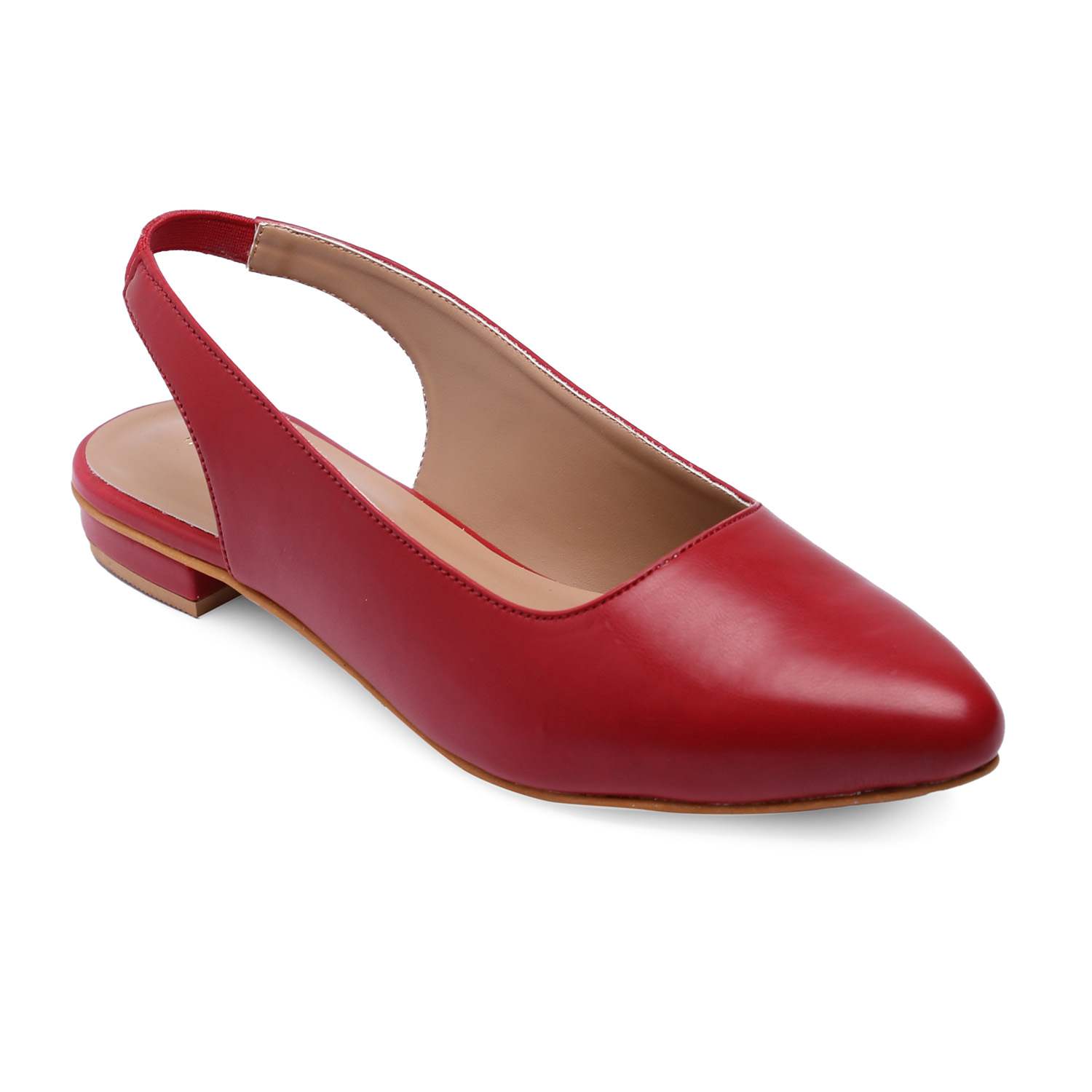 Women Maroon Flat Ballarinas