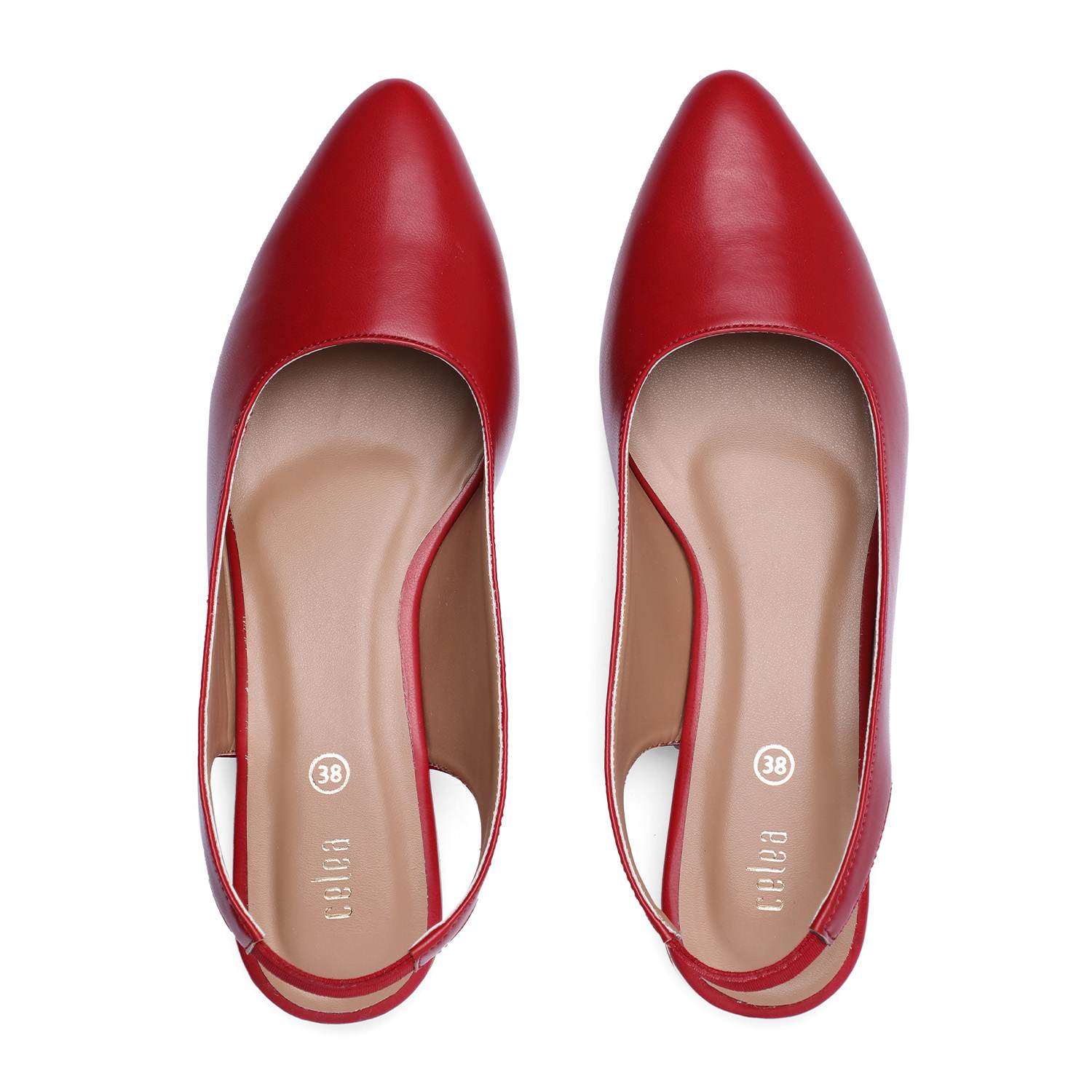 Women Maroon Flat Ballarinas