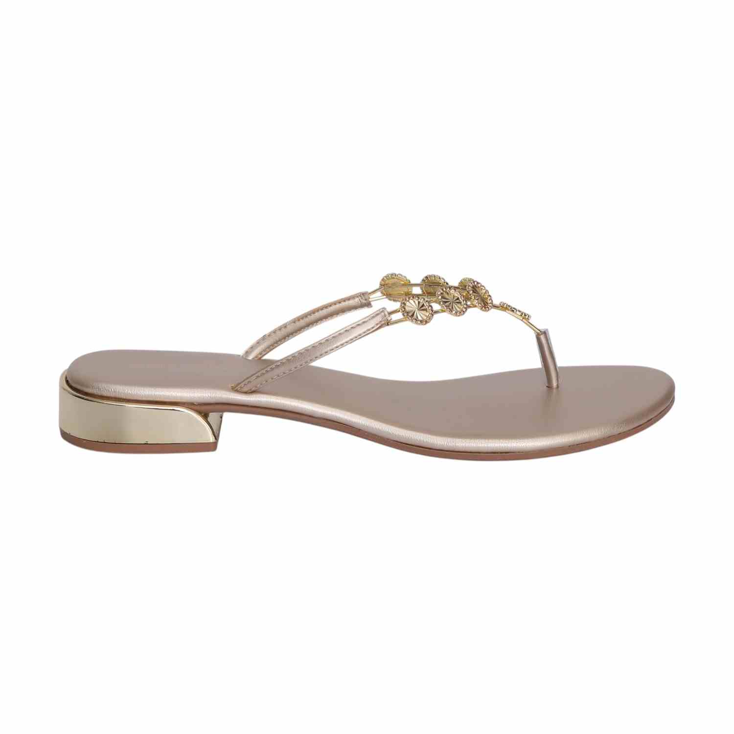 Women The Elegant Golden Thongs