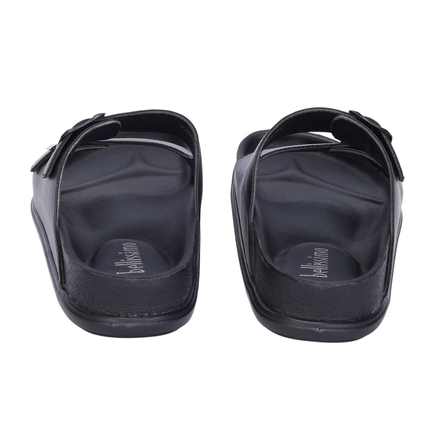 Men Black Comfort Chappals