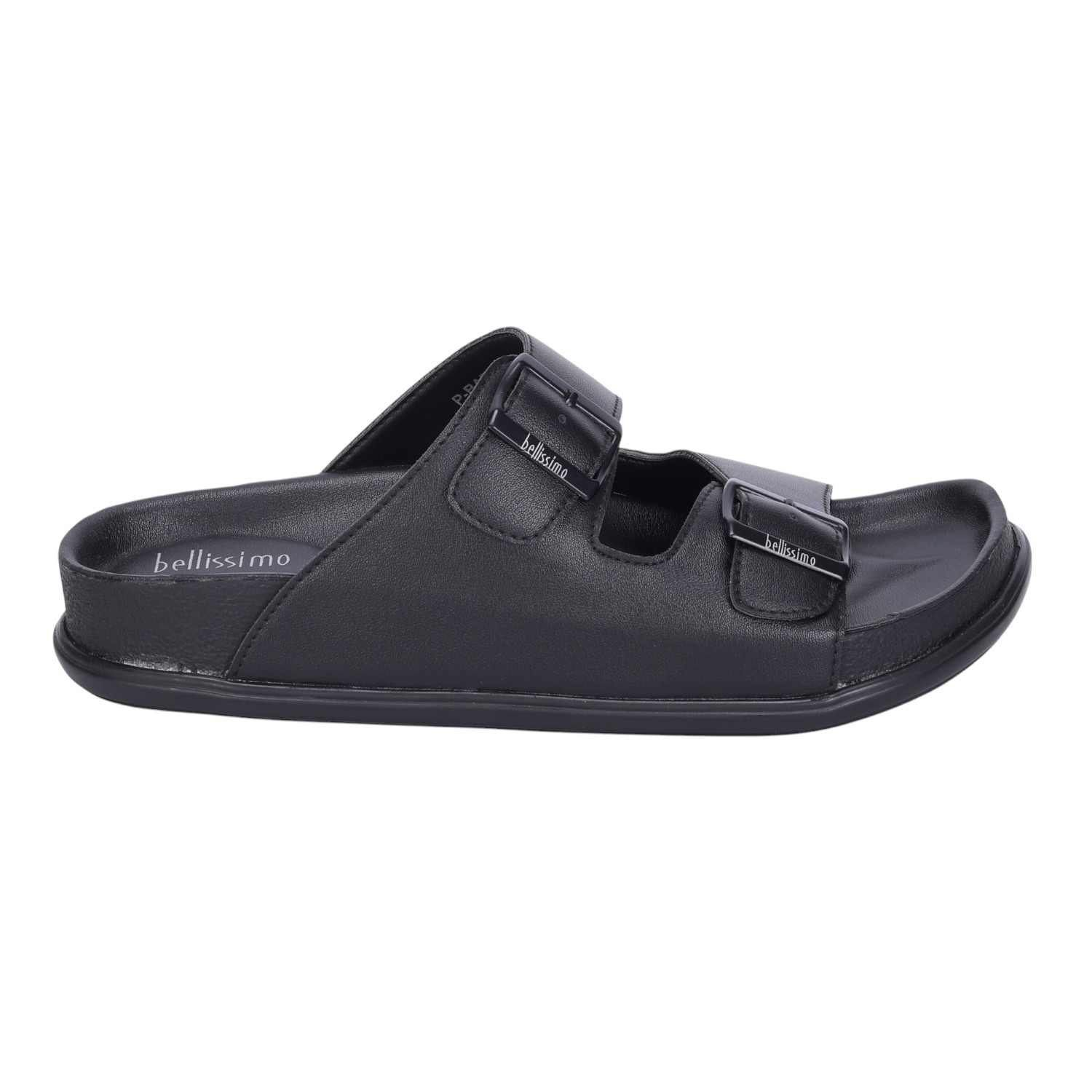 Men Black Comfort Chappals