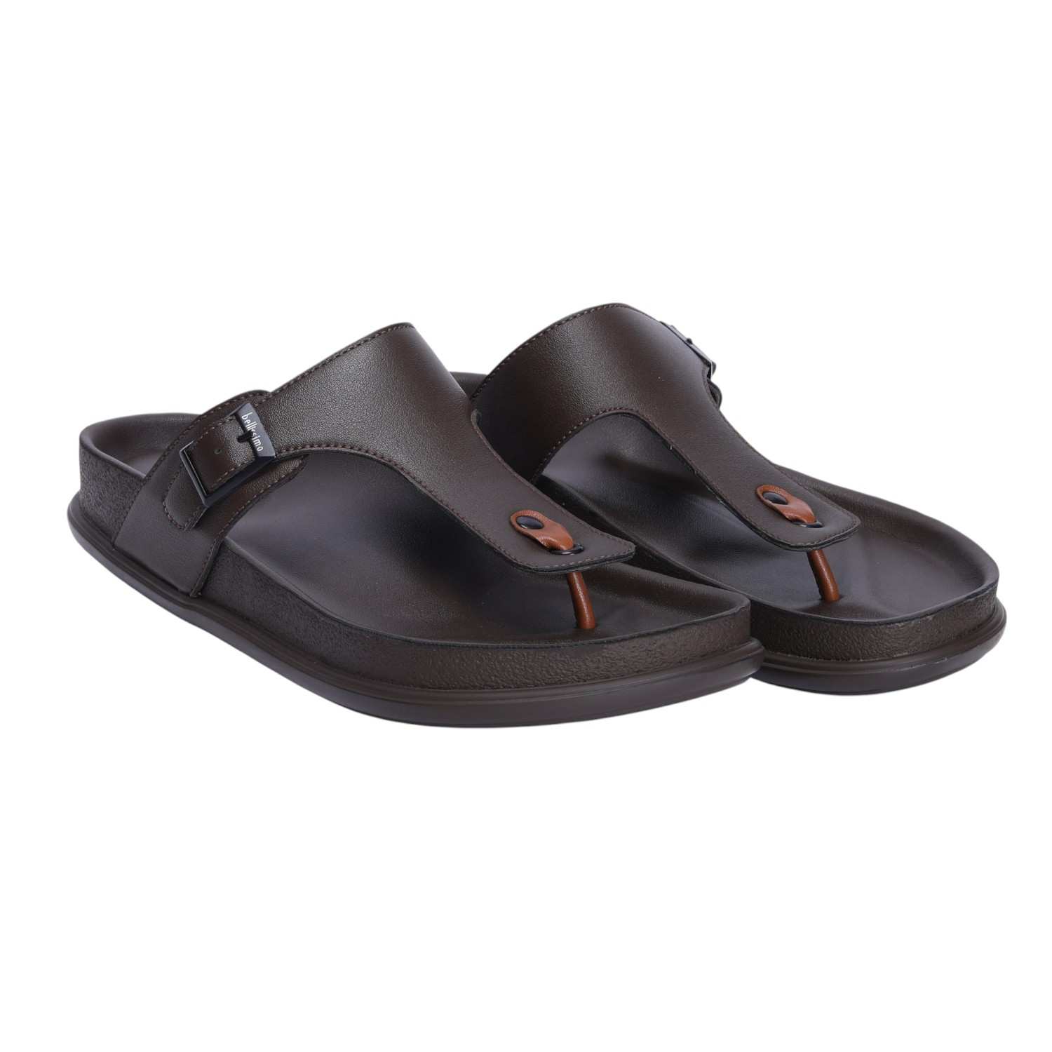 Men Brown Comfort Chappals
