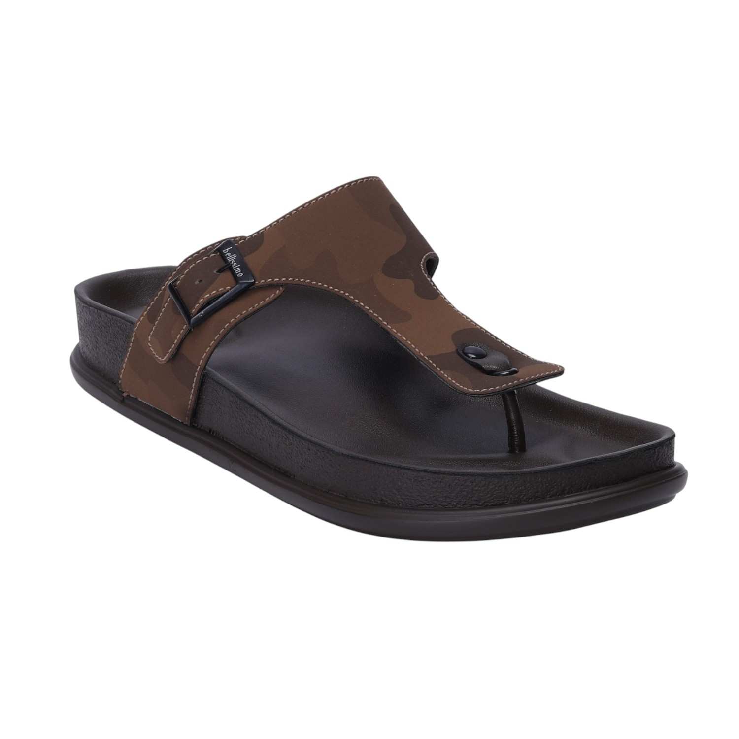 Men Brown Comfort Chappals