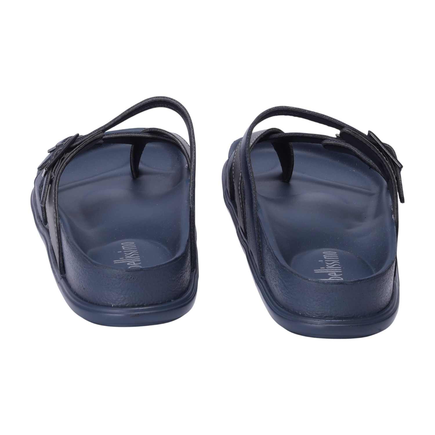 Men Blue Dual Strap Comfort Chappal