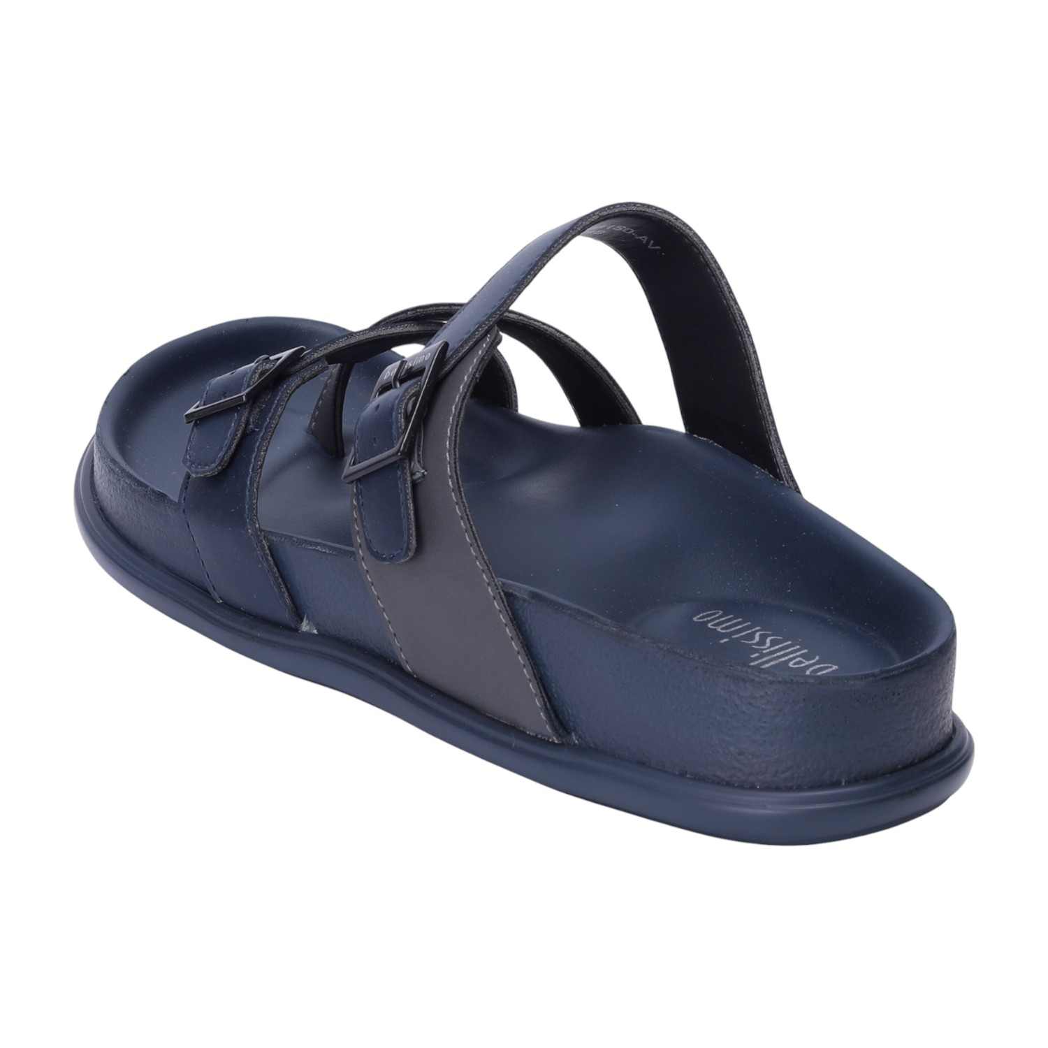 Men Blue Dual Strap Comfort Chappal