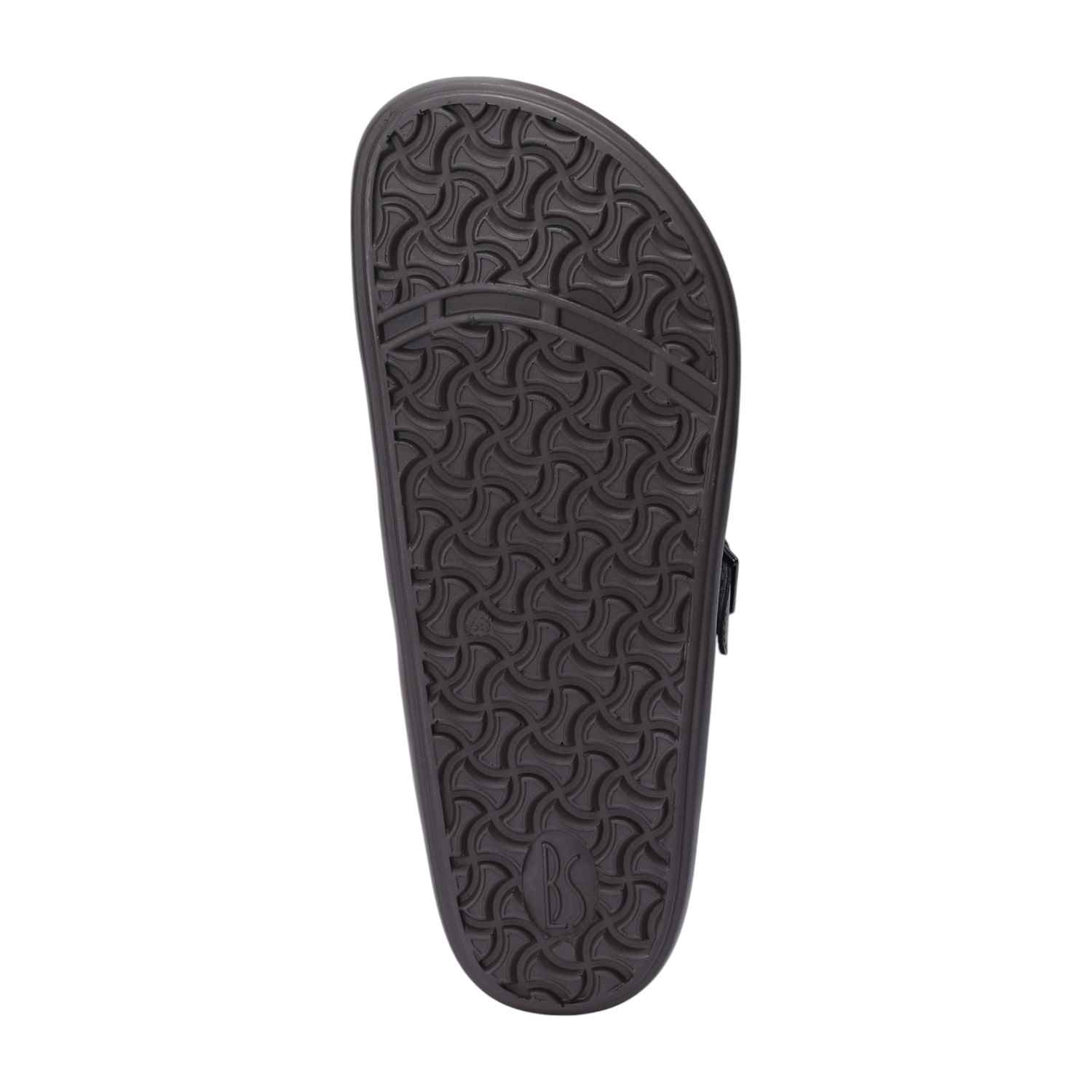 Men Brown Dual Strap Comfort Chappal