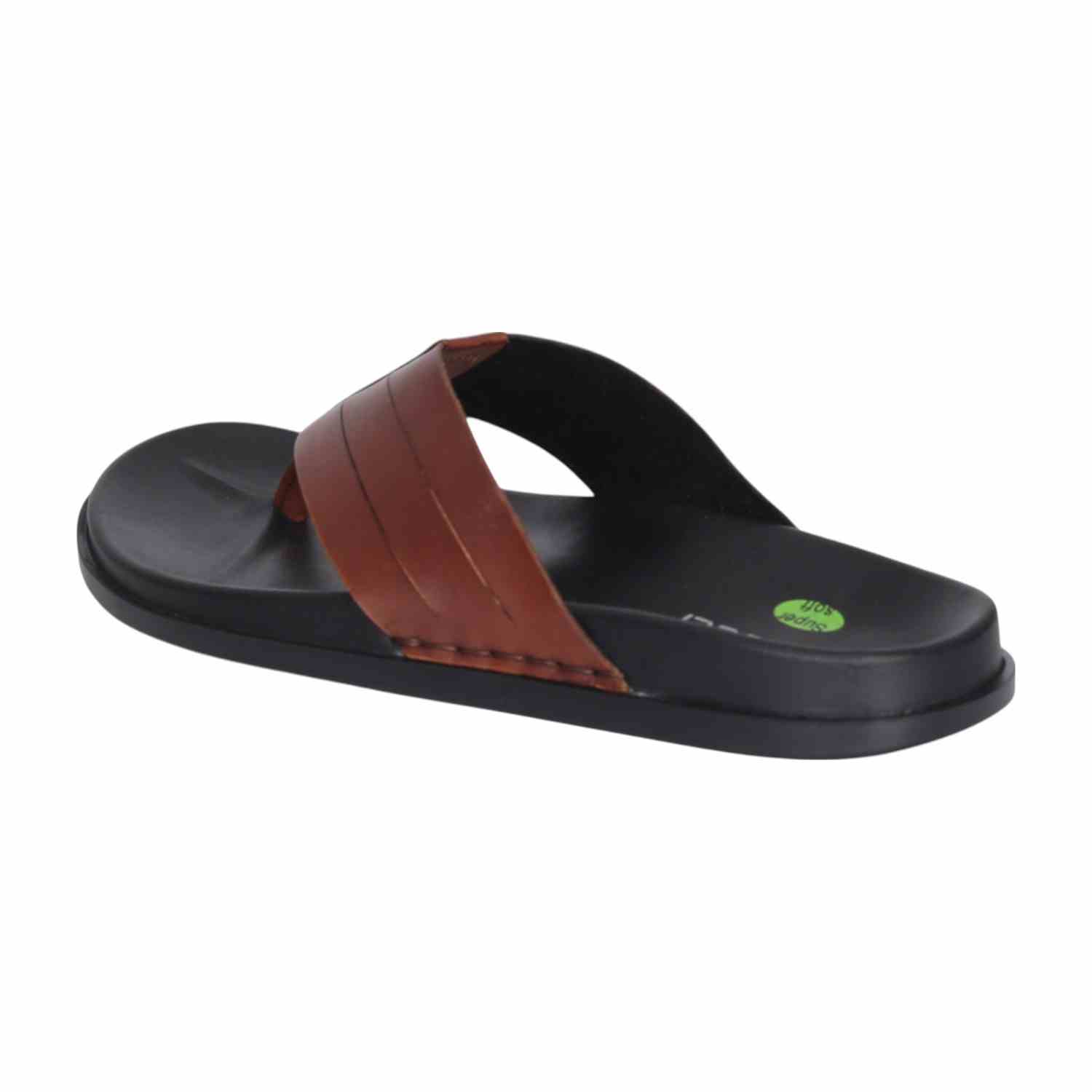 Men Pine Striped Strap Thong Sandal