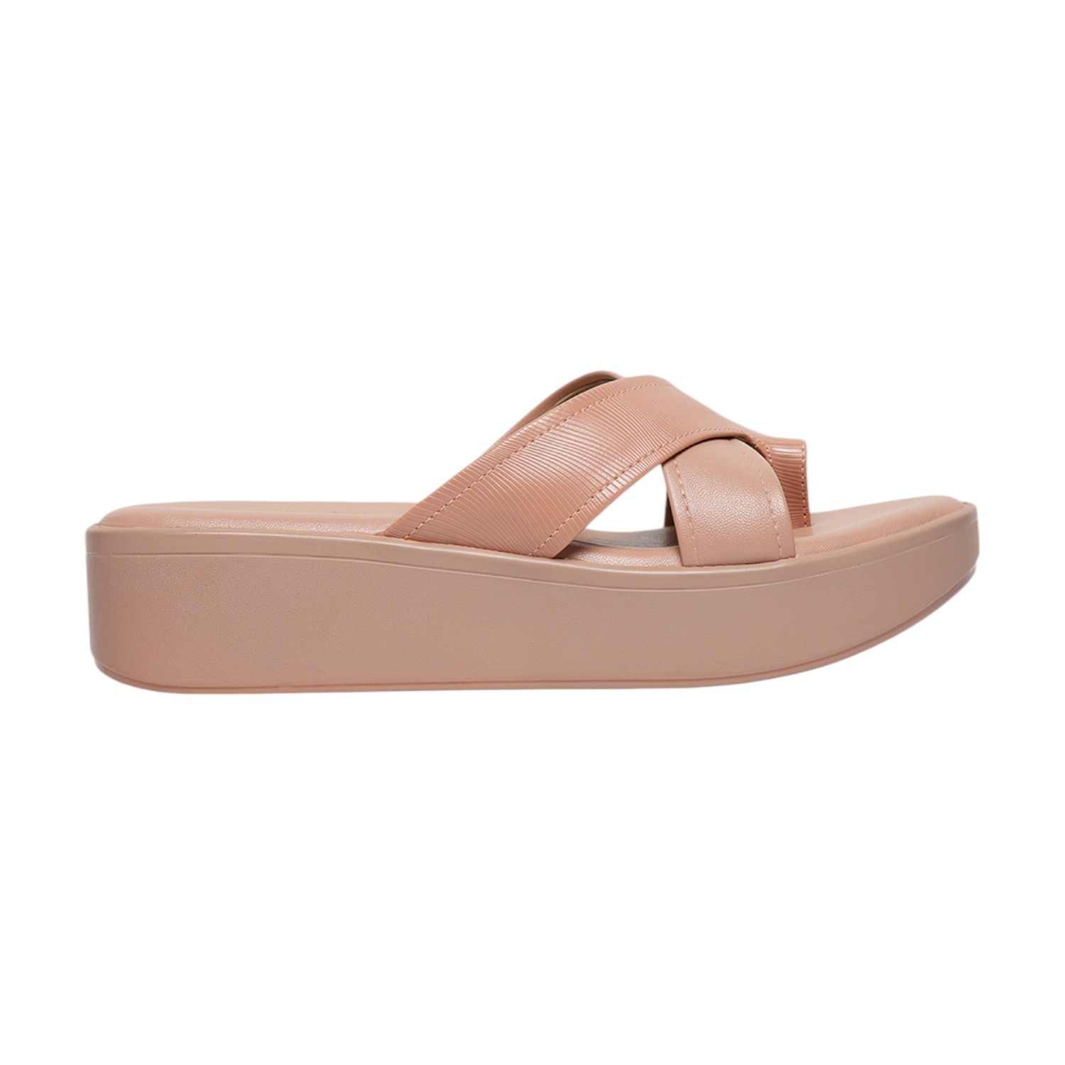 Monrow Berry Pink Flatform Heels