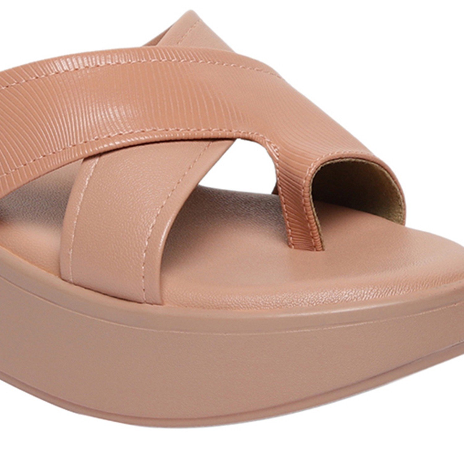 Monrow Berry Pink Flatform Heels