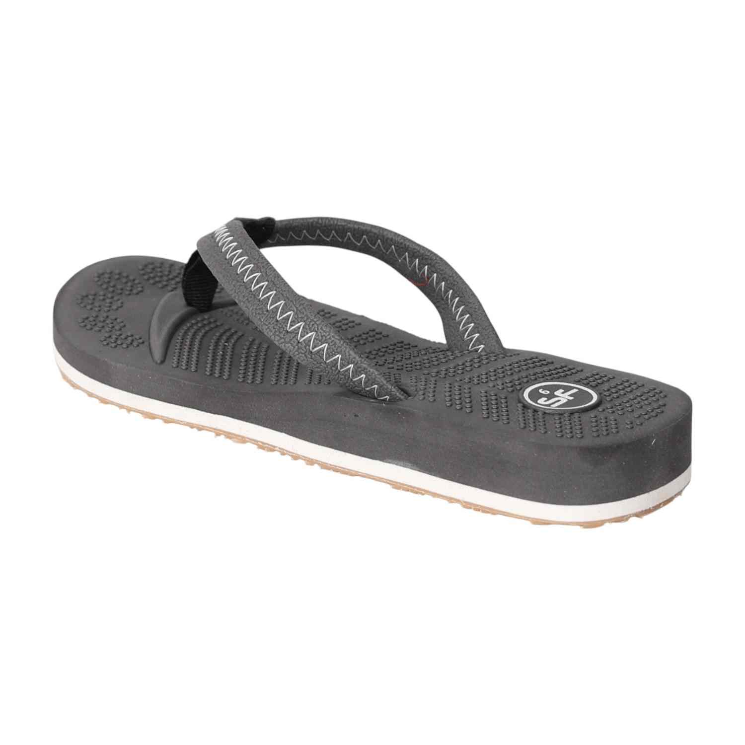 WoMen Grey Minimal Stitch Flip Flops