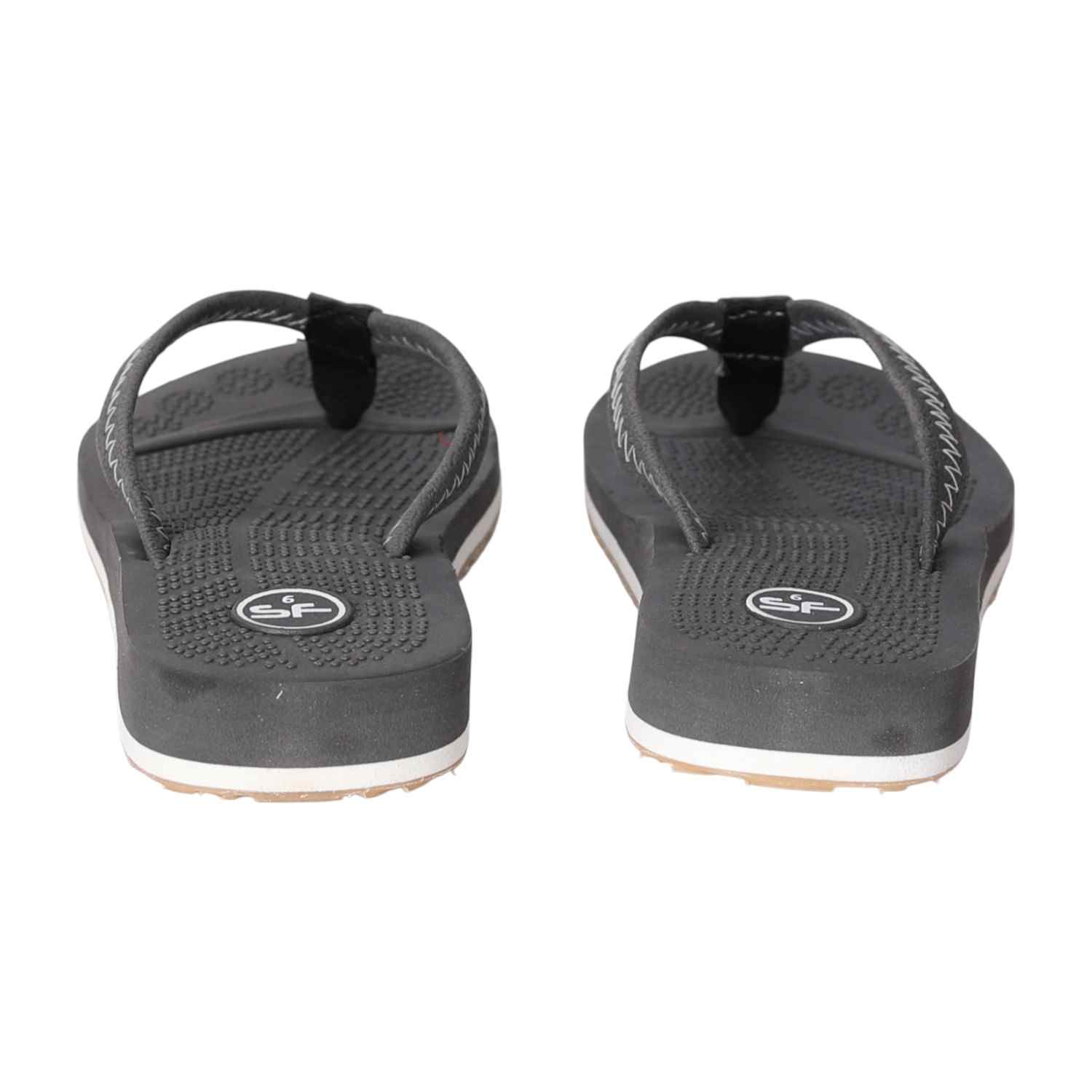 WoMen Grey Minimal Stitch Flip Flops