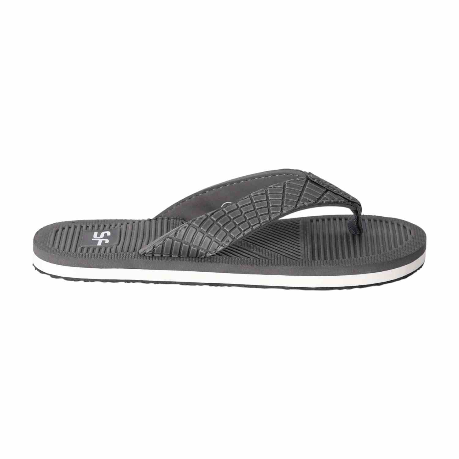 Men Grey Urban Texture Flip Flops