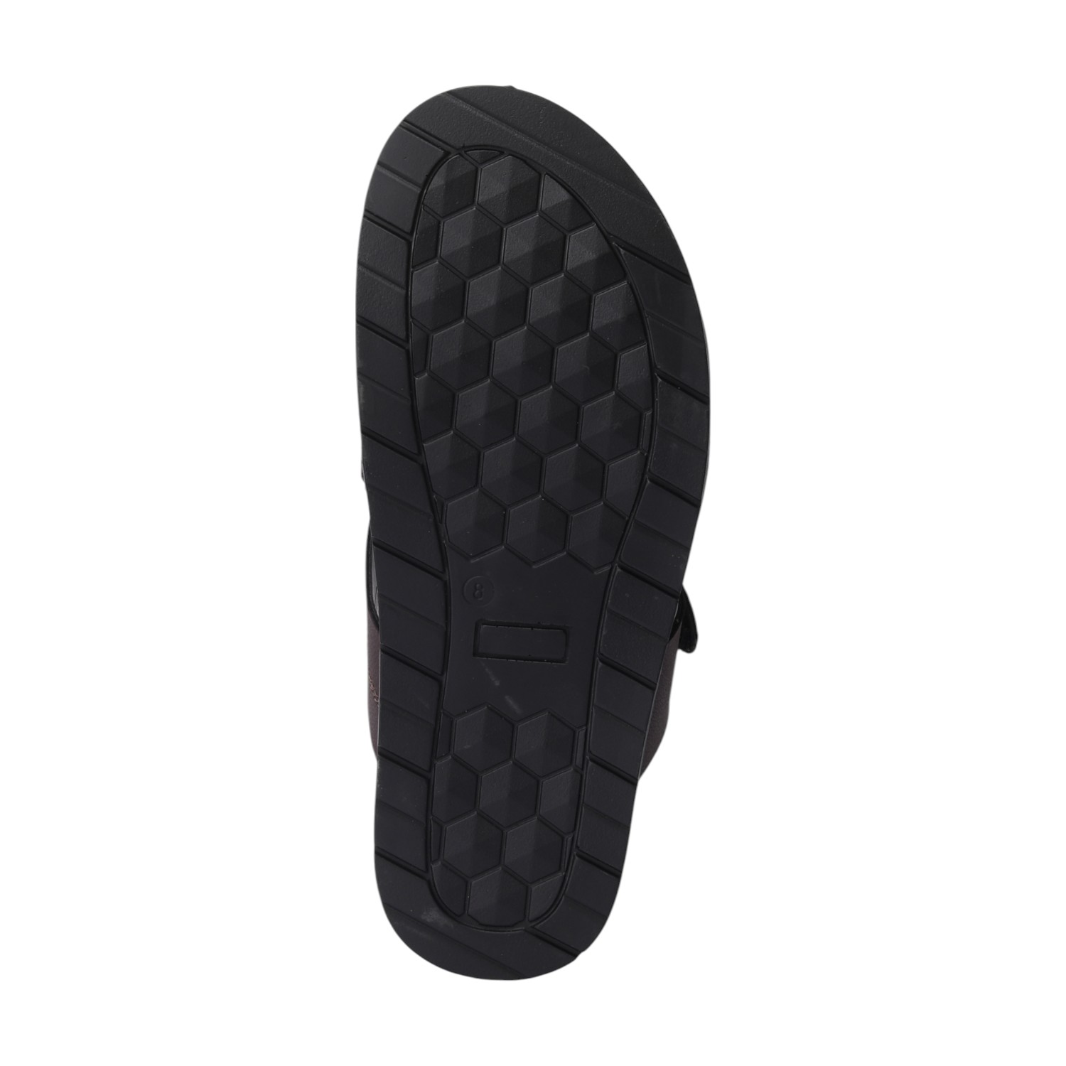 Men  Brown Cross Strap Comfort Chappal
