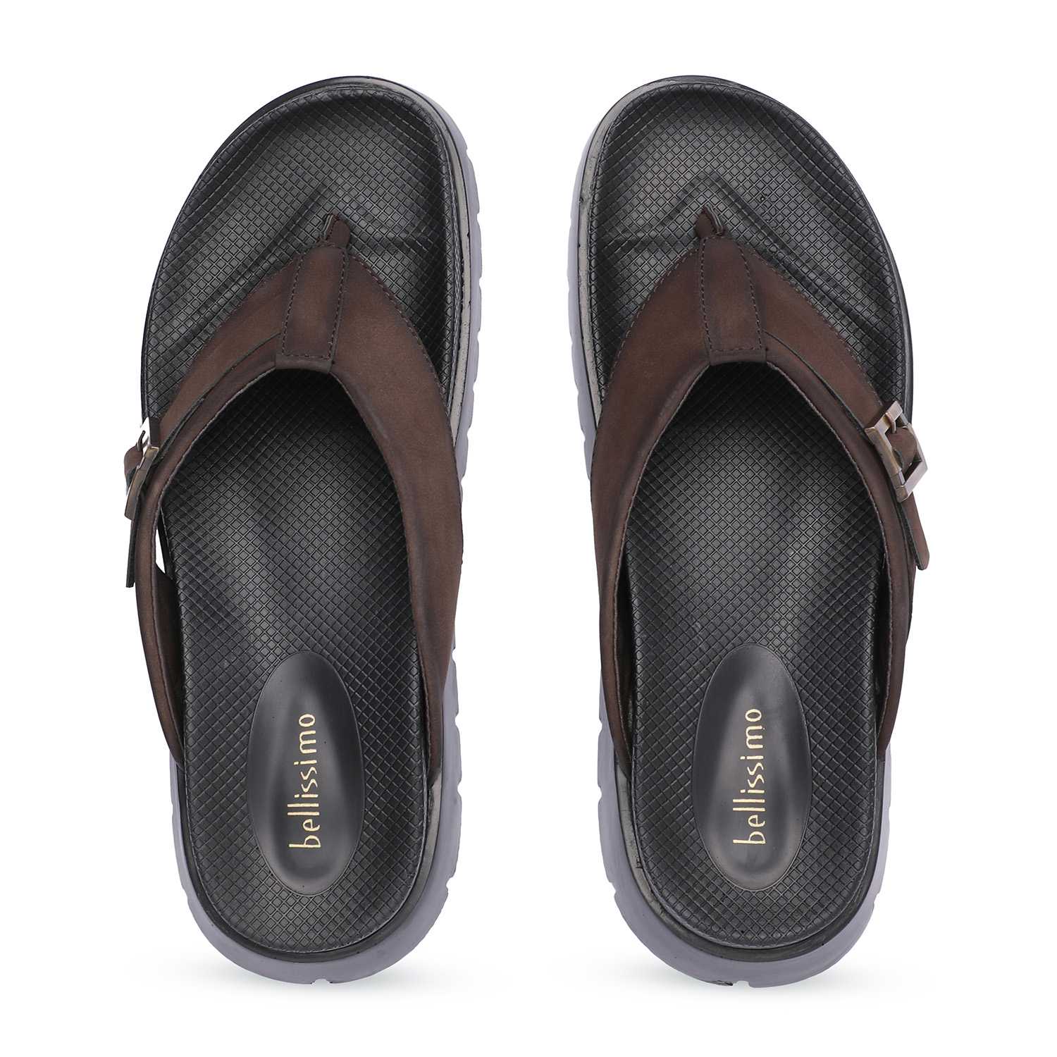 Brown Comfort Thongs for Men