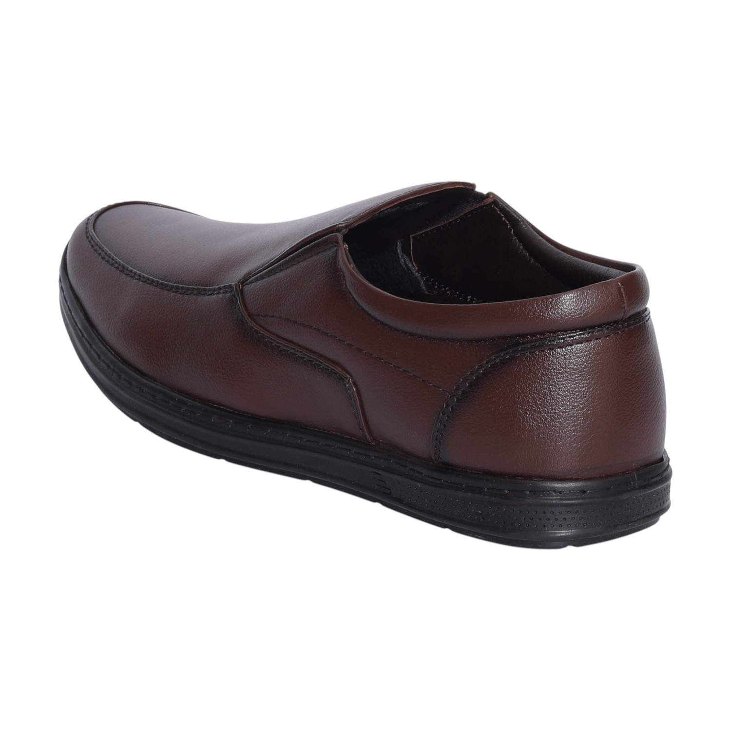 Men Brown Formal Slip-On Shoes