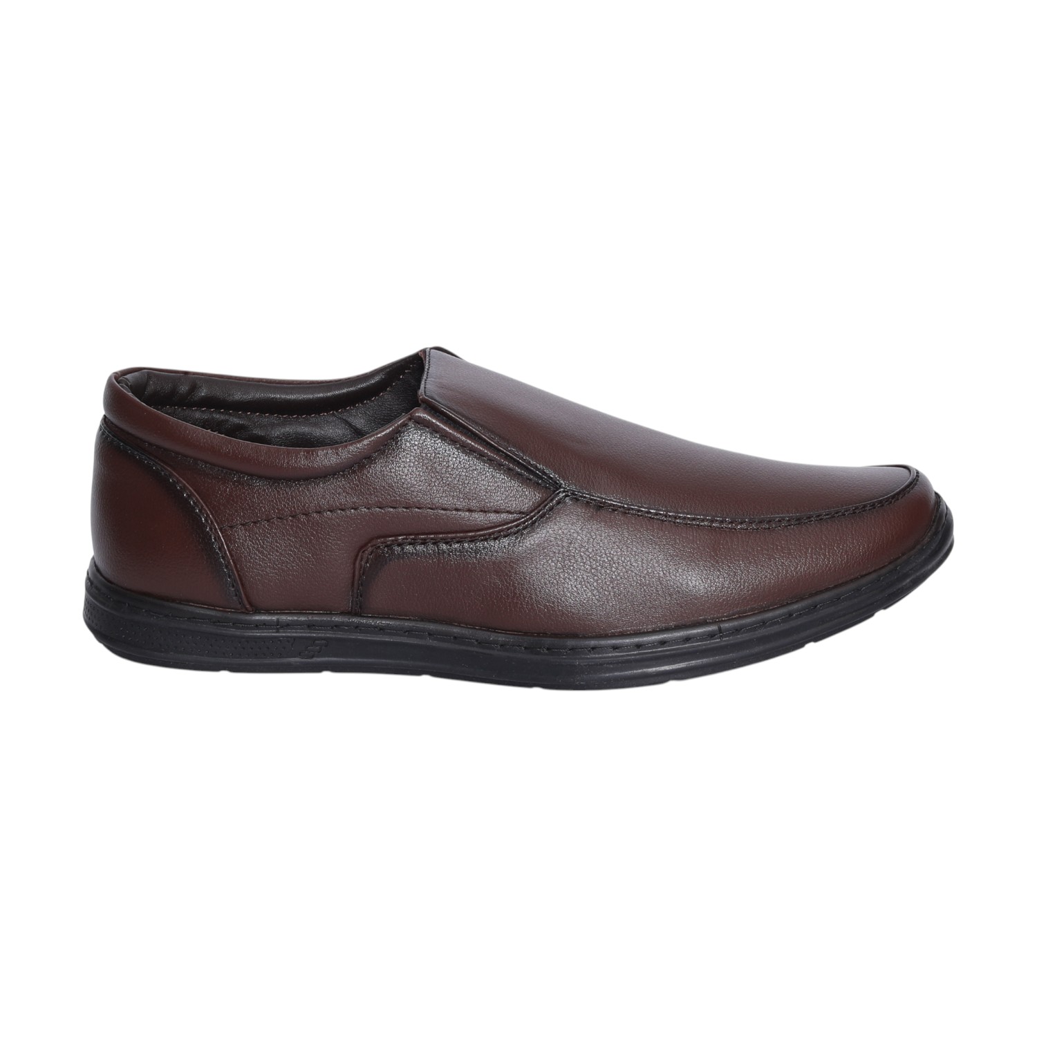 Men Brown Formal Slip-On Shoes