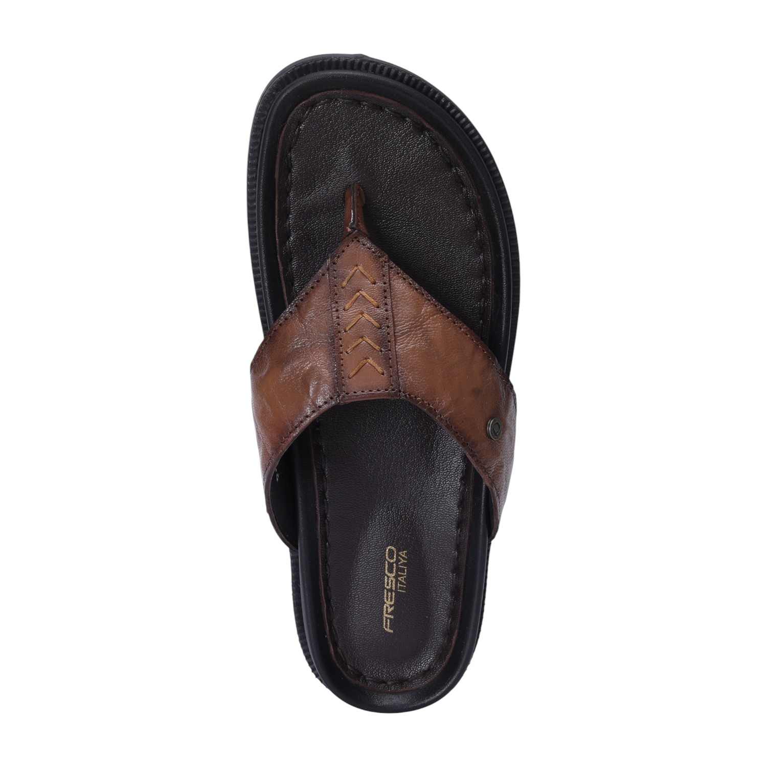 Men Tan Comfort Chappals