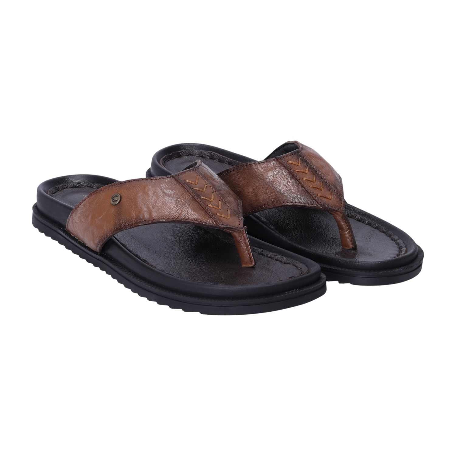 Men Tan Comfort Chappals