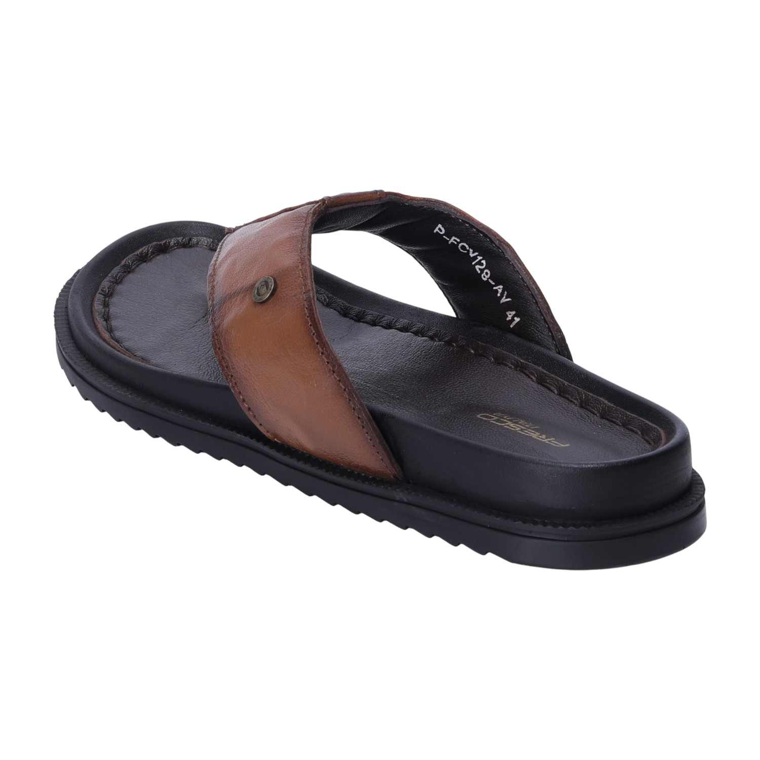Men Tan Comfort Chappals