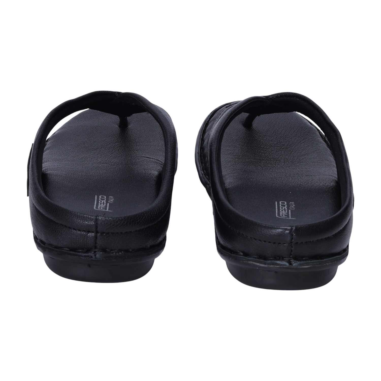 Men Black Comfort Chappals