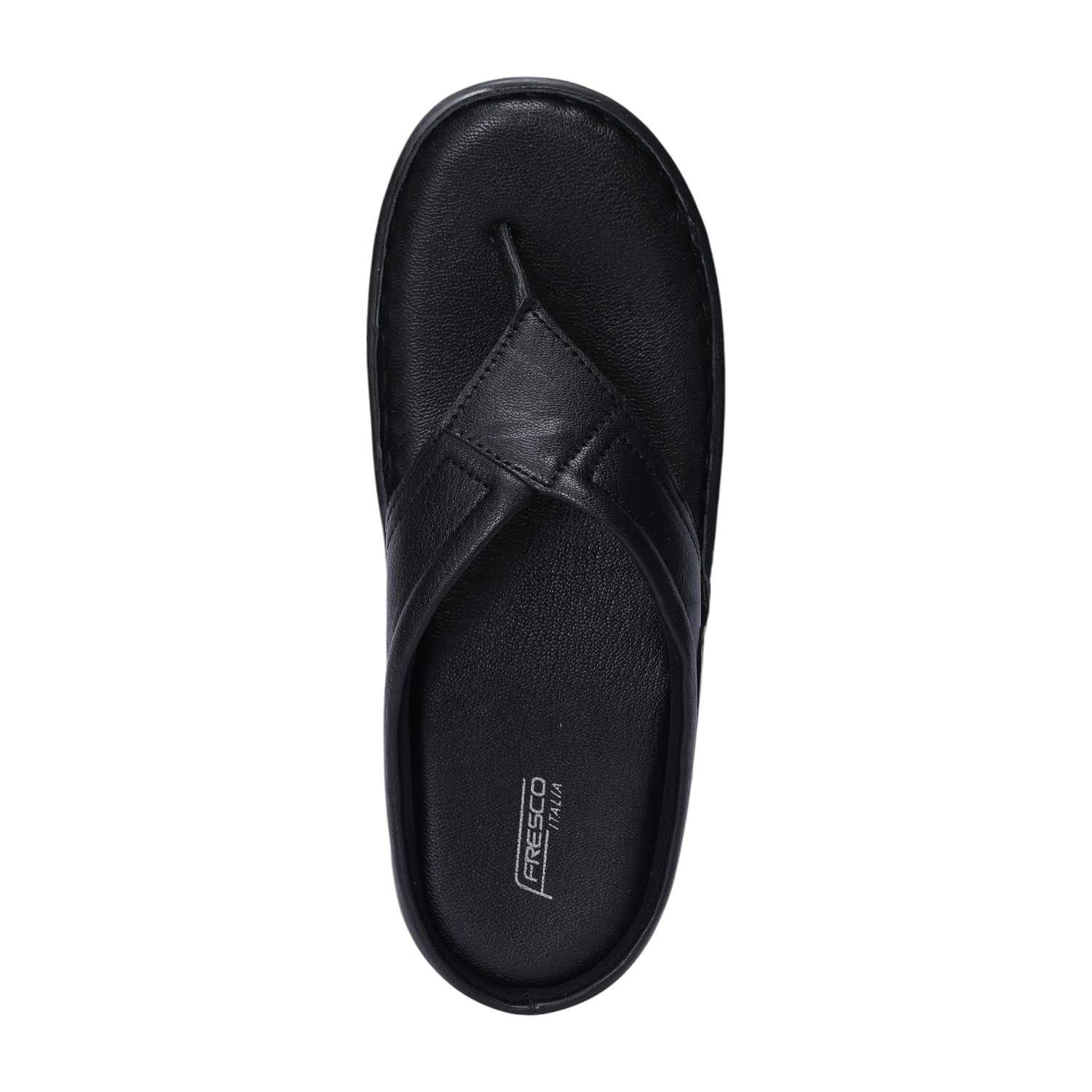 Men Black Comfort Chappals