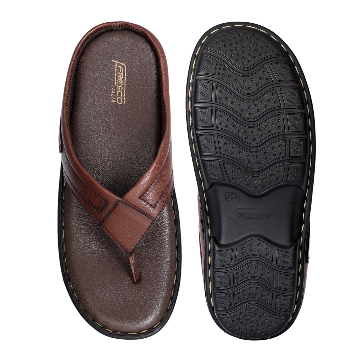 Men's Everyday Comfort Brown Flip-Flops