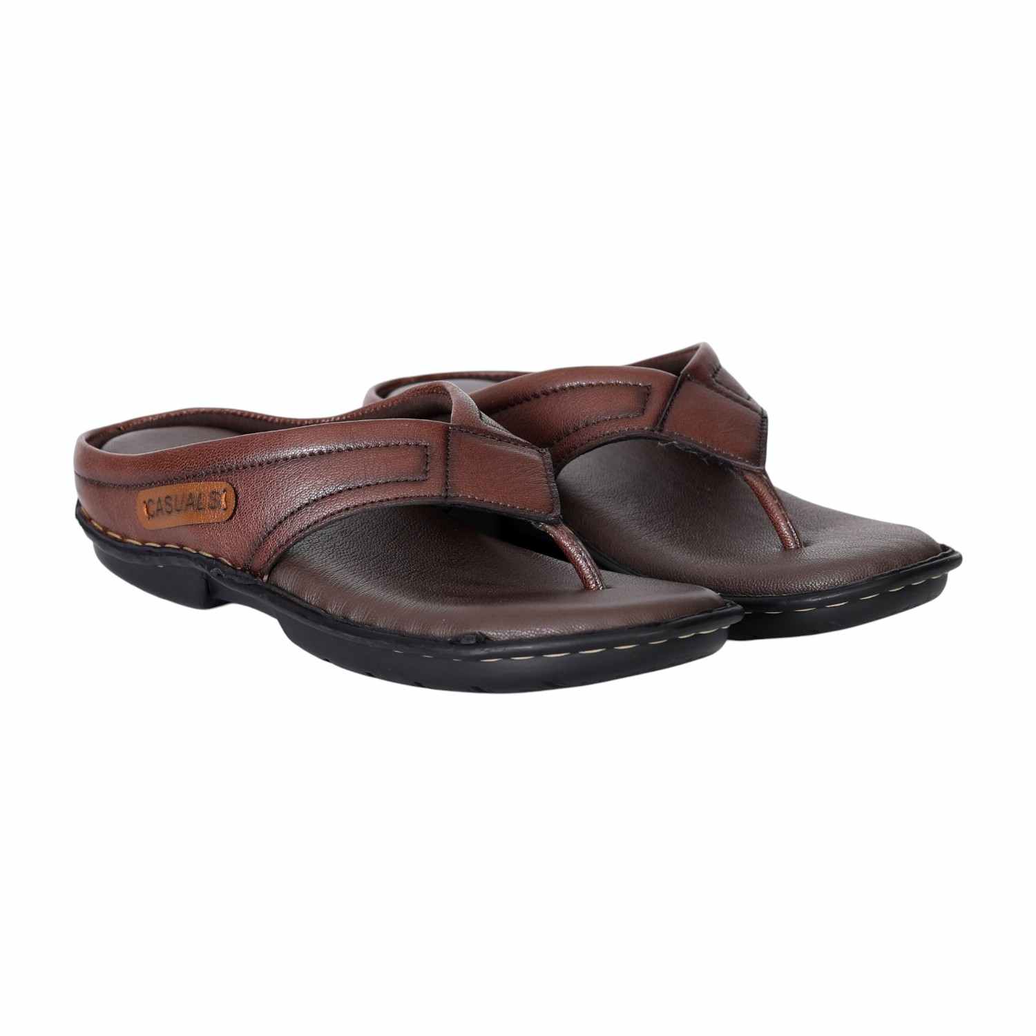 Men's Everyday Comfort Brown Flip-Flops