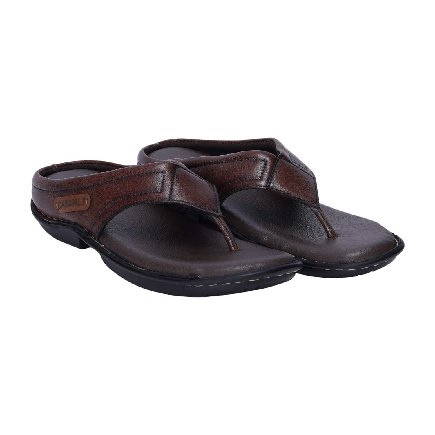 Men Brown Comfort Chappals