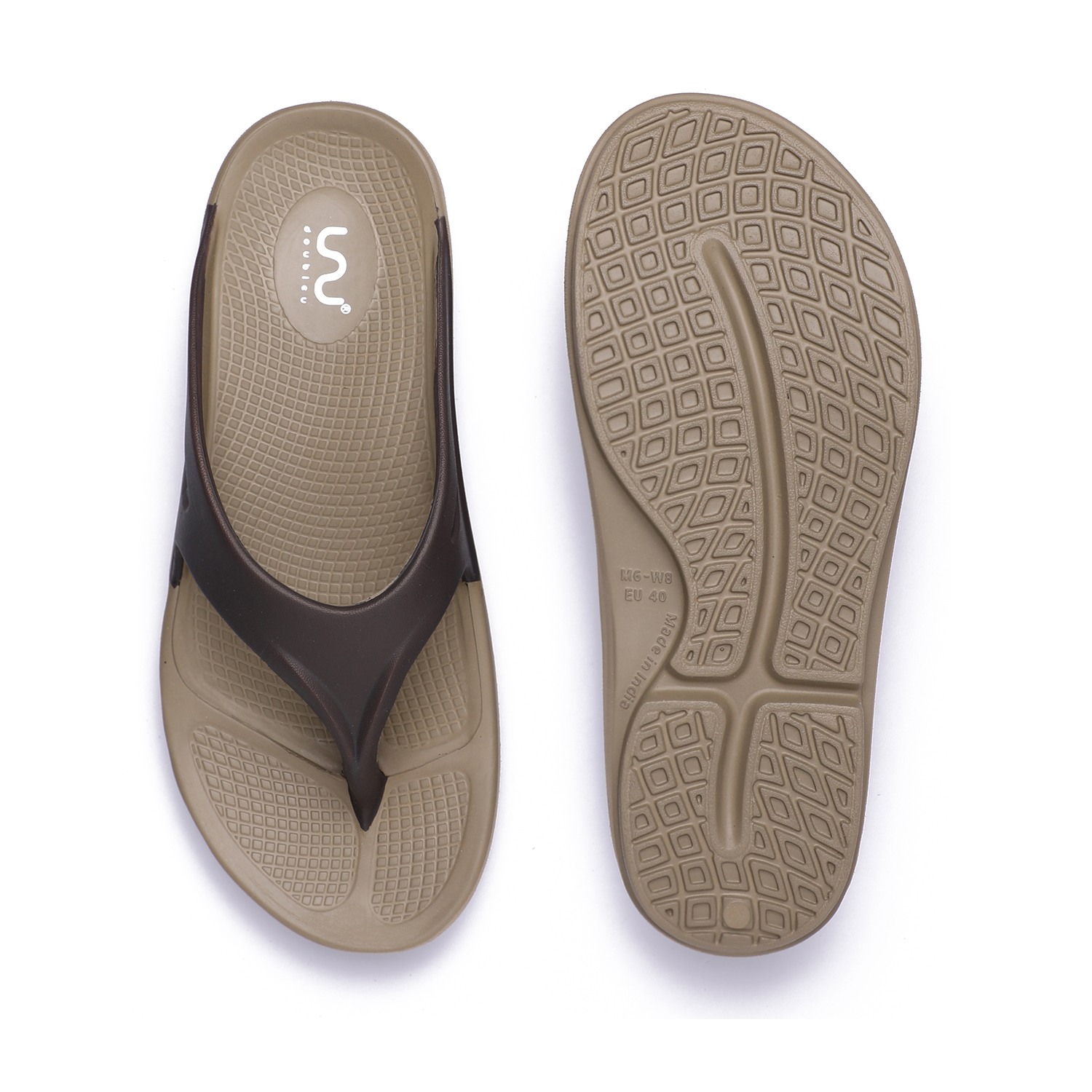 Comfortable & Light Weight Brown Flip Flops for Men