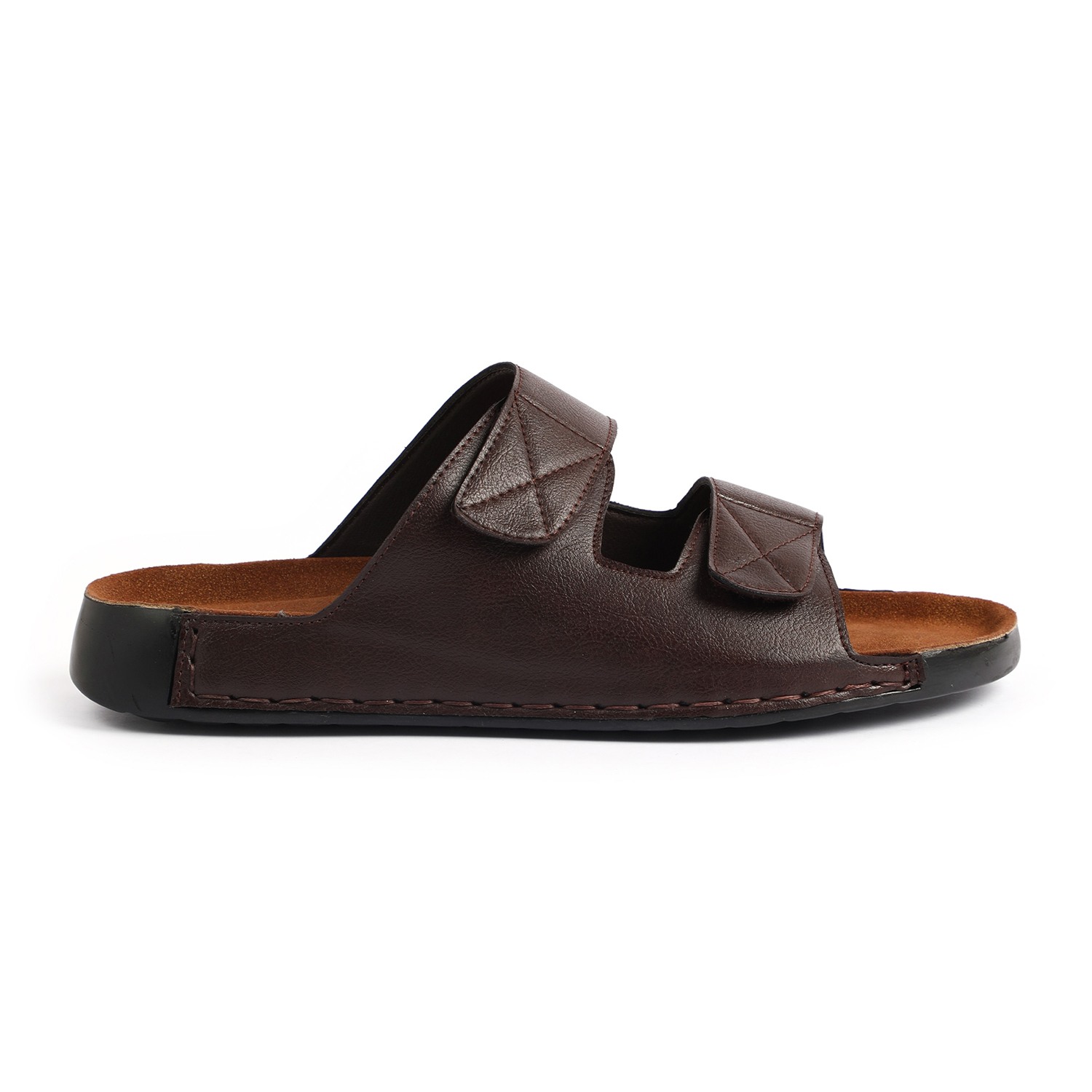 Men Brown Slidders