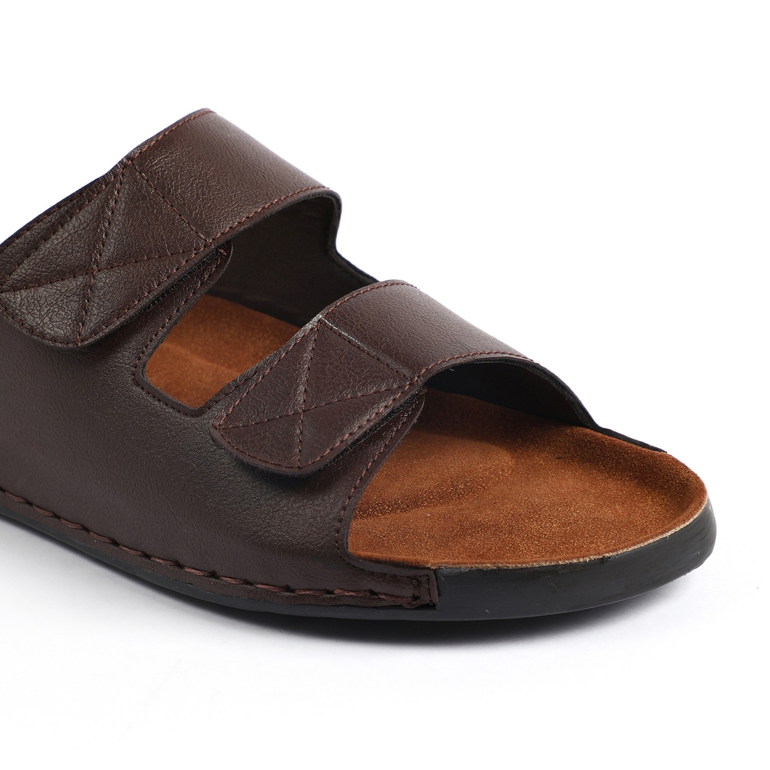 Men Brown Slidders