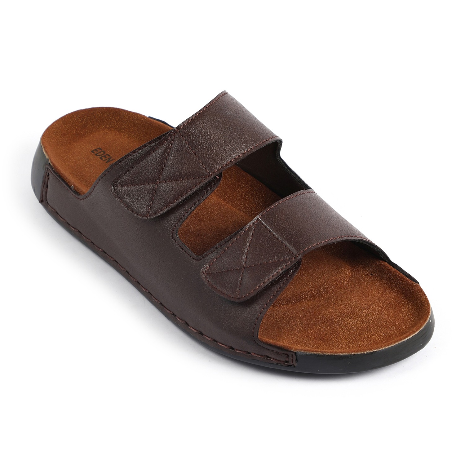 Men Brown Slidders