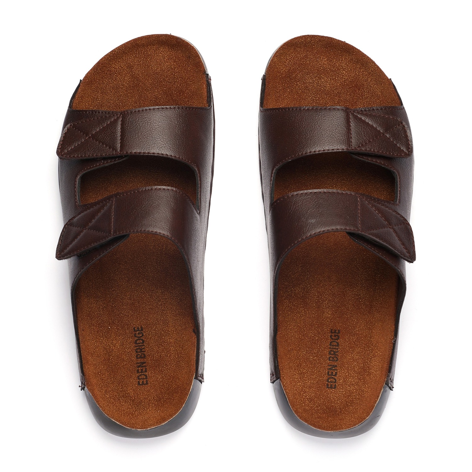 Men Brown Slidders