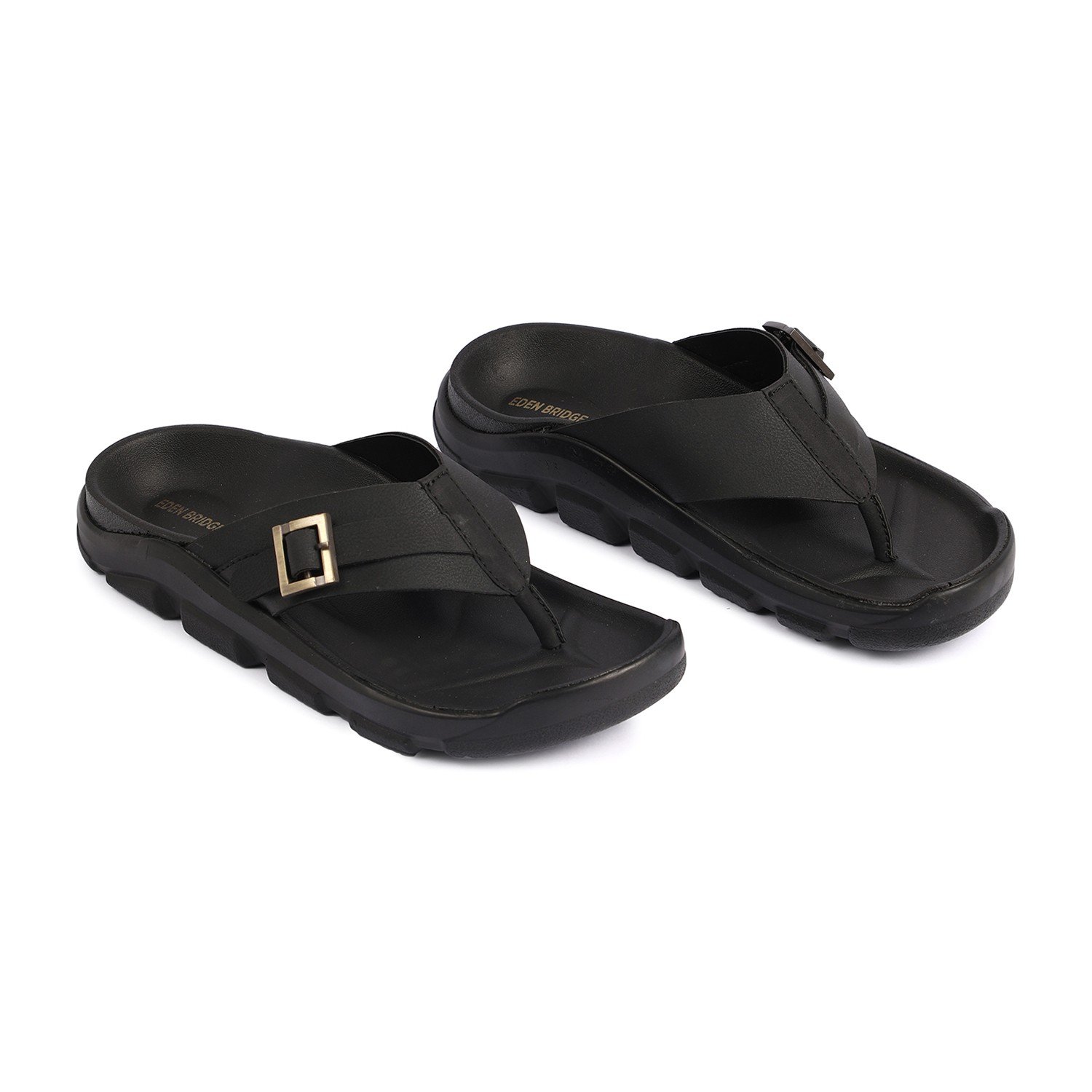 Men Black Slippers
