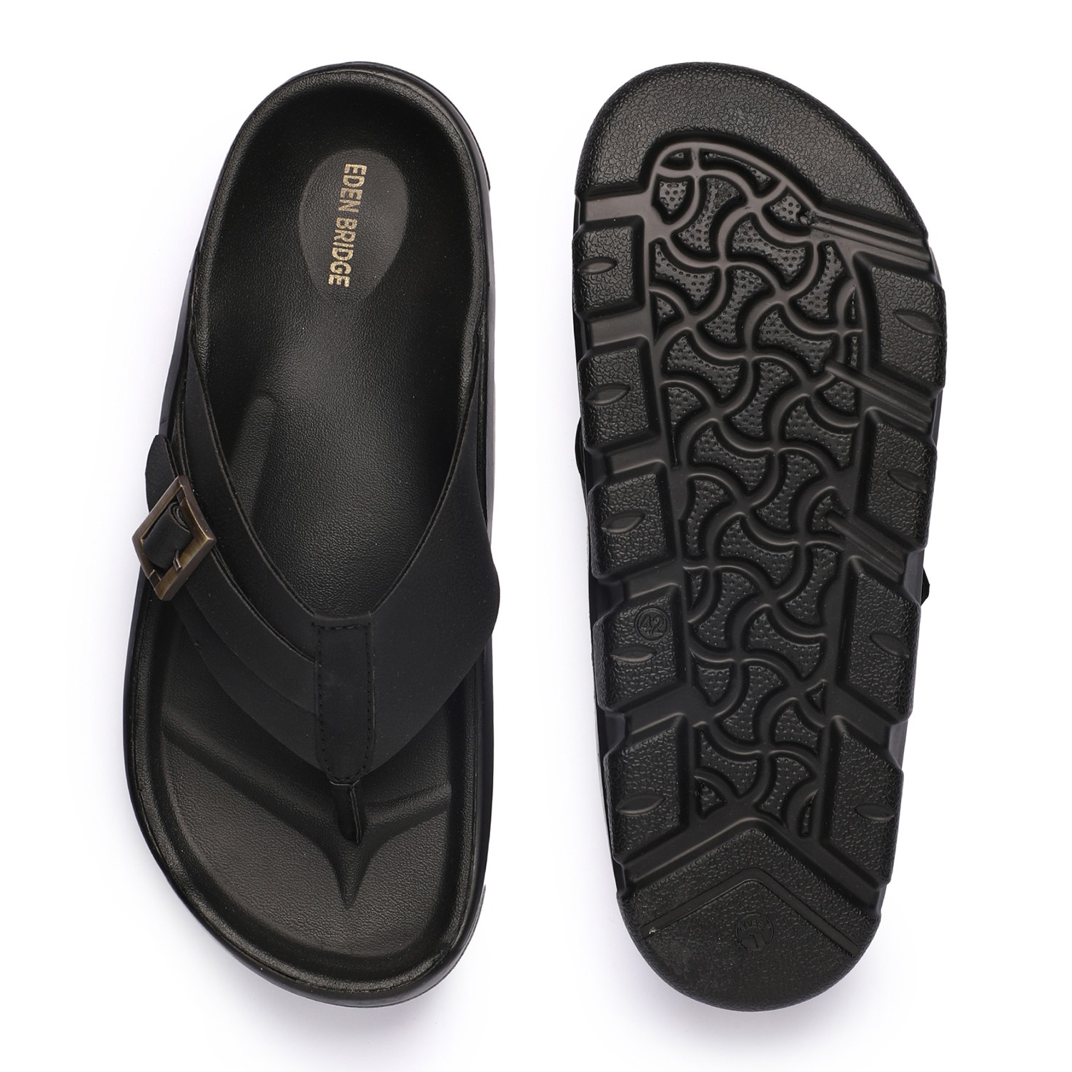 Men Black Slippers
