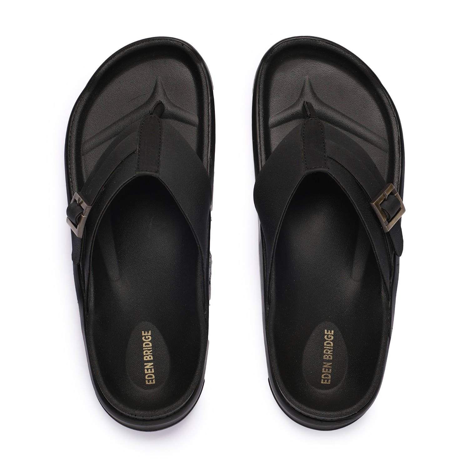Men Black Slippers